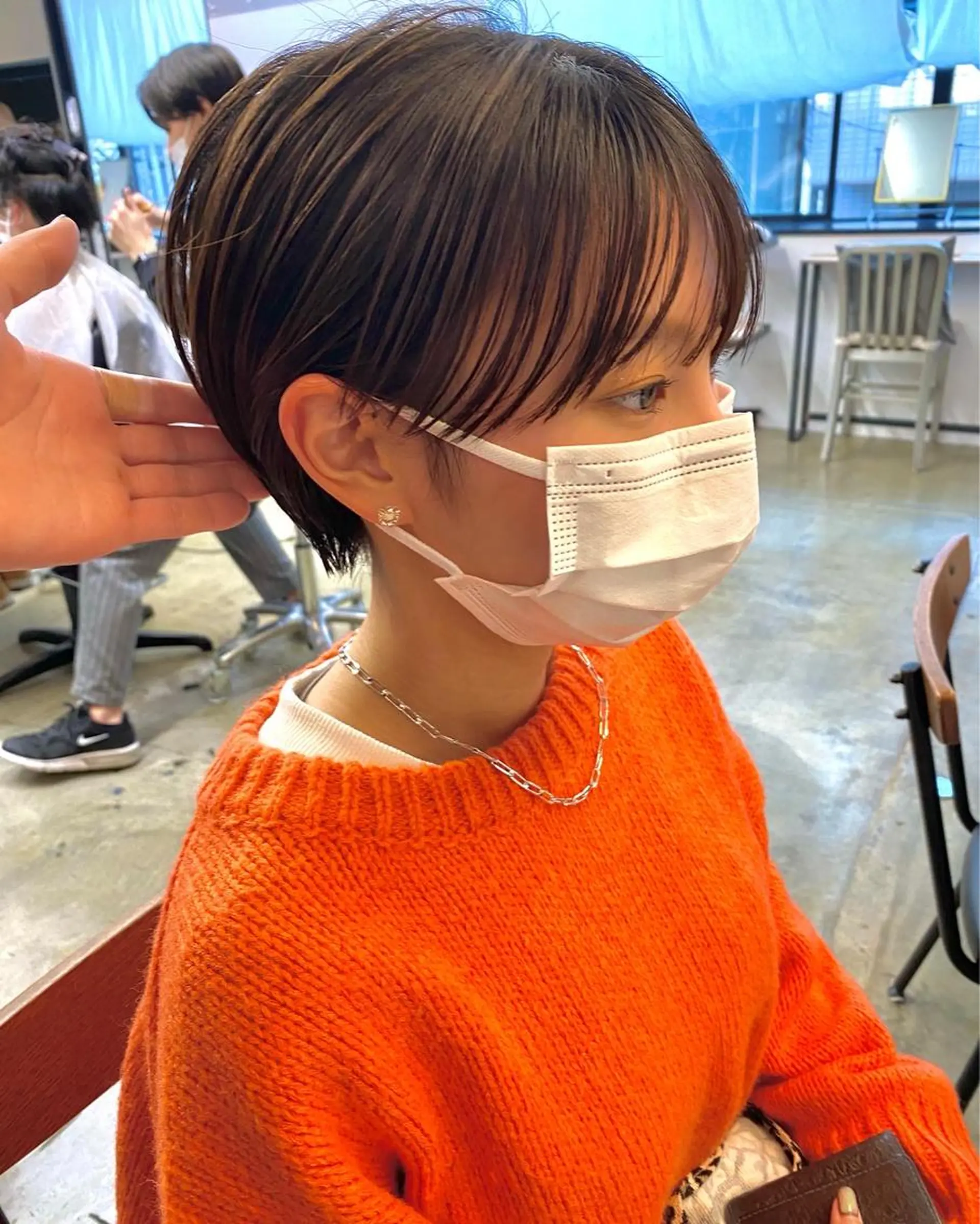 ショート カラー カット ヘアカラー トリートメント IVORY.所属・🟩白髪ぼかし/ボブ /ショートヘア/大司のヘアスタイル