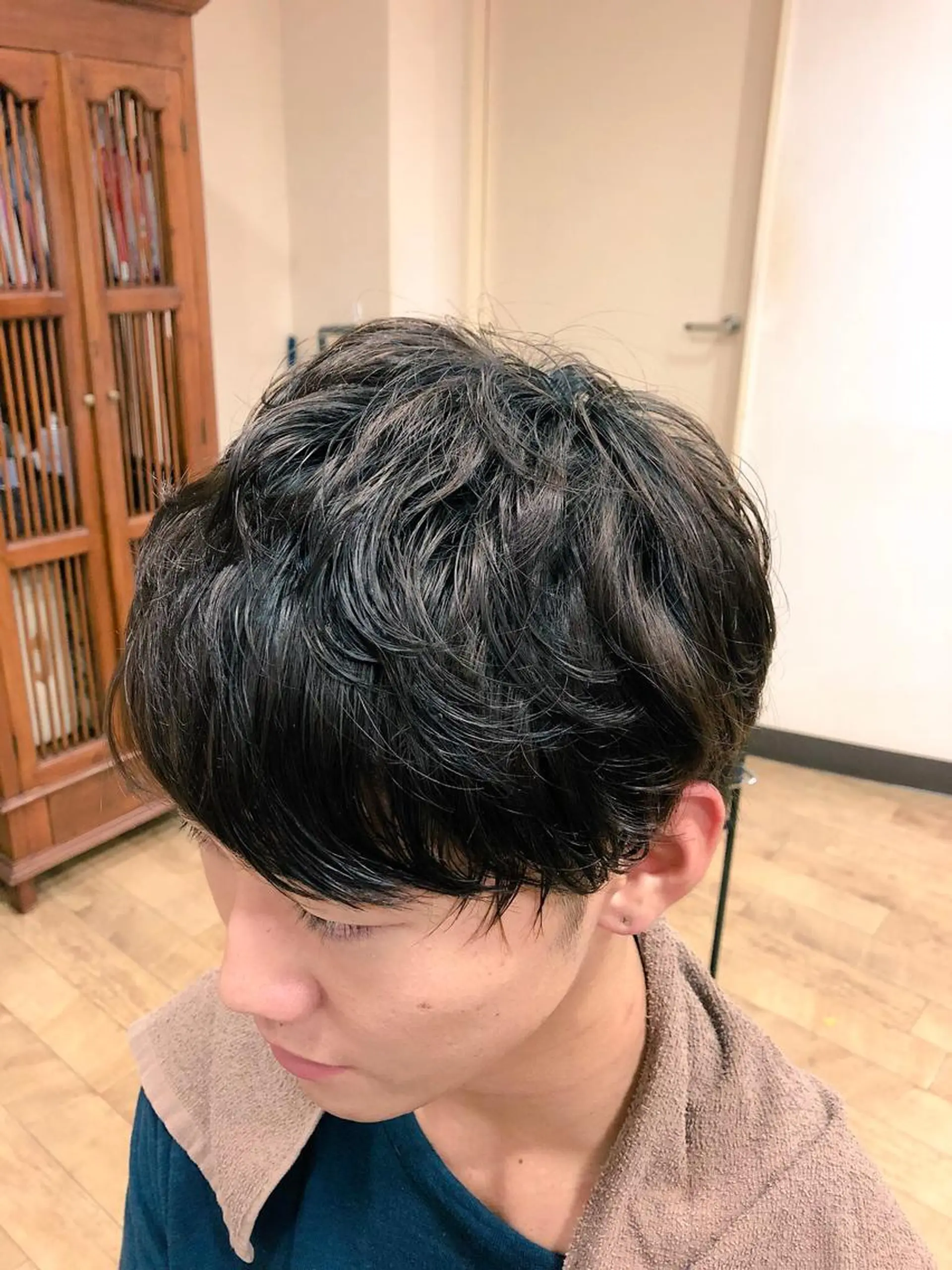 ショート メンズ くせ毛 ノコナッツ所属・松島 怜緒奈のヘアスタイル