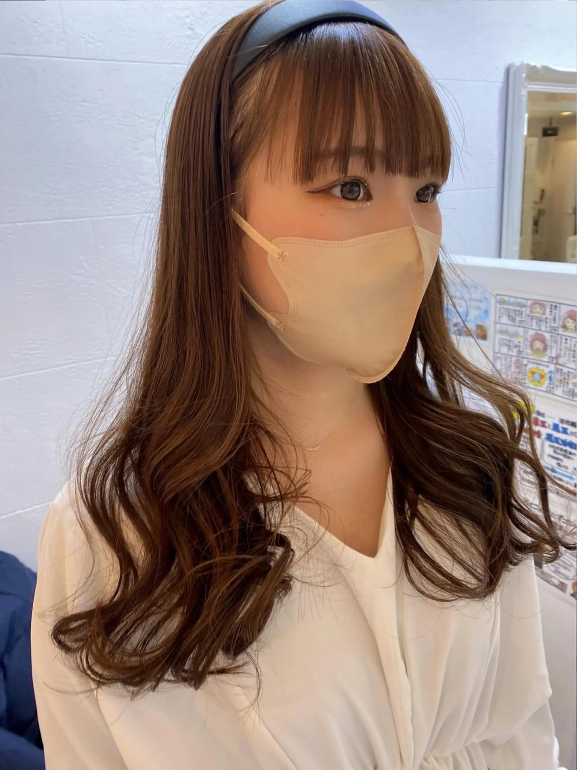 セミロング カラー ヘアアレンジ マツエク・マツパ アイブロウ ヘアセット Noah's　Ark所属・透明感カラー🫧ヘア セット🫧松本菜月の眉毛・アイブロウイメージ