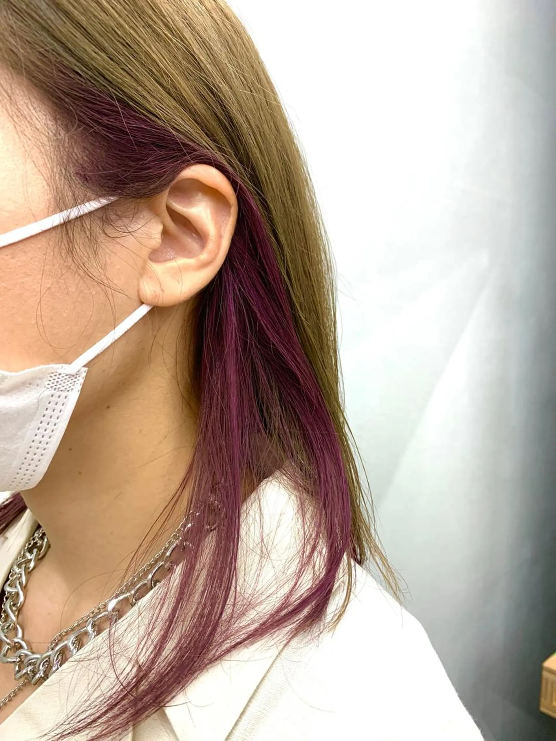 ミディアム カラー 亀田 泰生のヘアスタイル