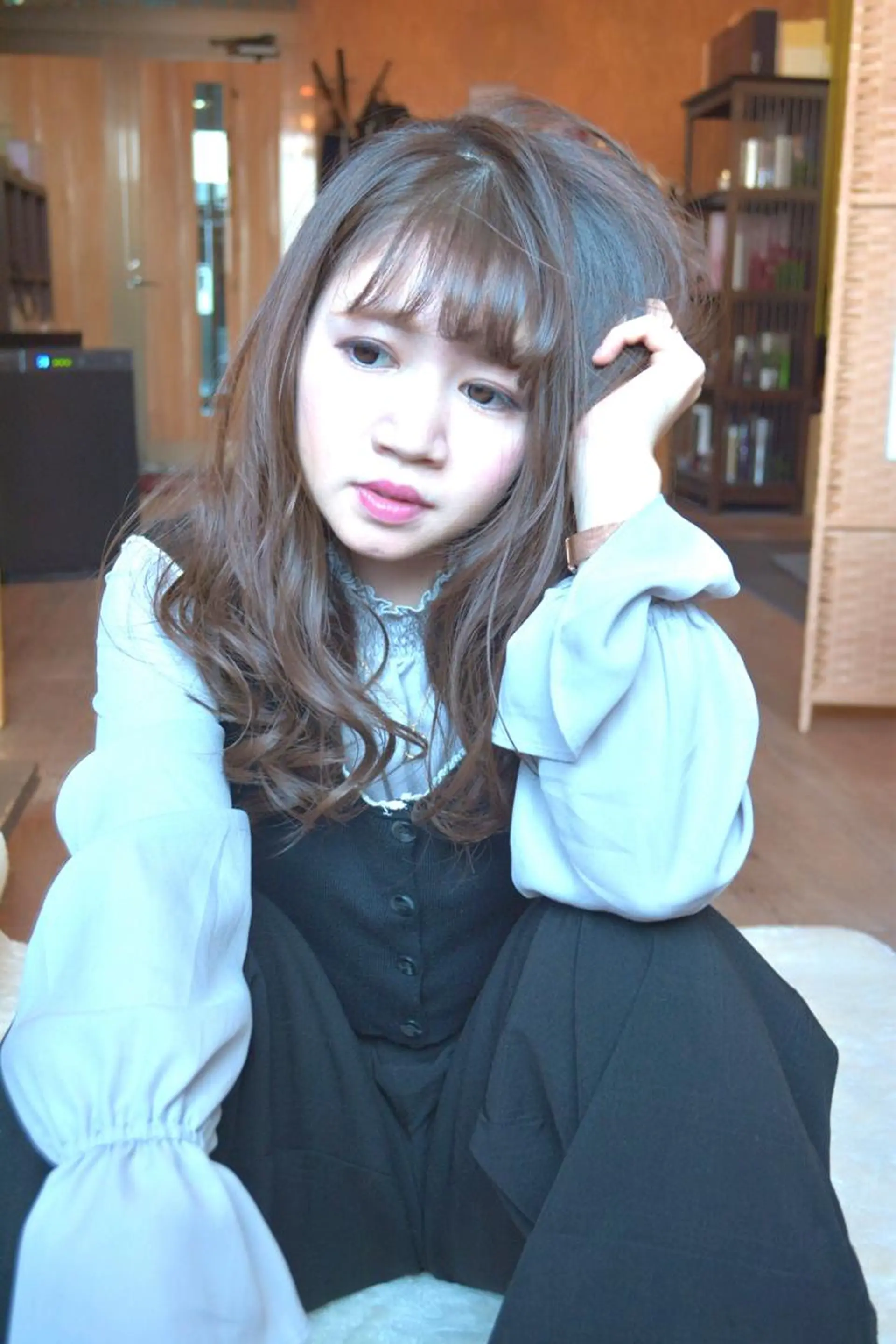 ロング カラー パーマ ヘアアレンジ アディクシーカラー 透明感カラー ロング カット パーマ ヘッドスパ belle chambreイブカのその他イメージ