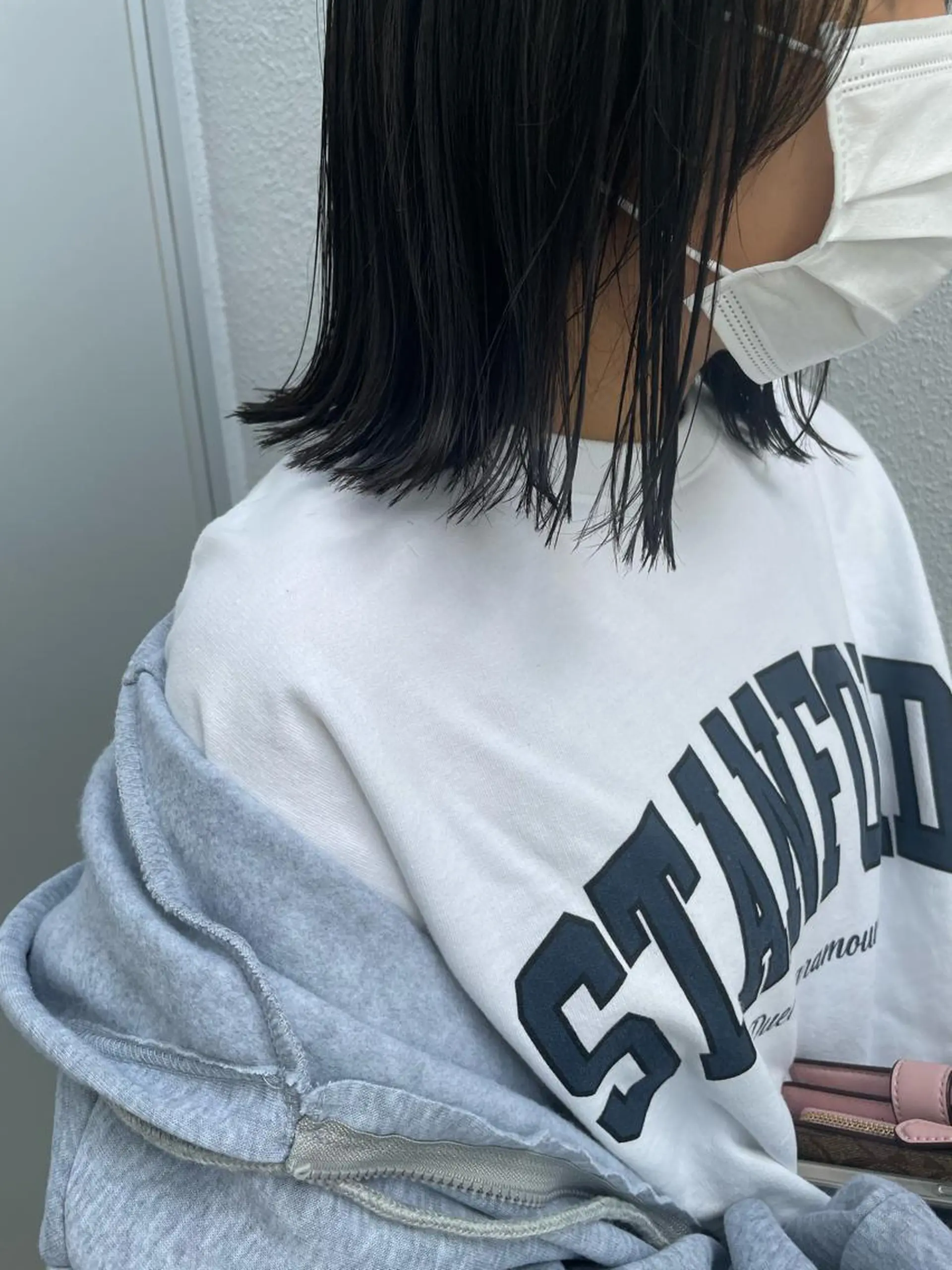 ミディアム 切りっぱなしボブ ショートボブ ミディアムパーマ ミストバング ボブ カット ヘアカラー トリートメント C’LD hair  produce /シールドヘア所属・モテ髪/ボブ/ショー ト/アダチフウトのヘアスタイル