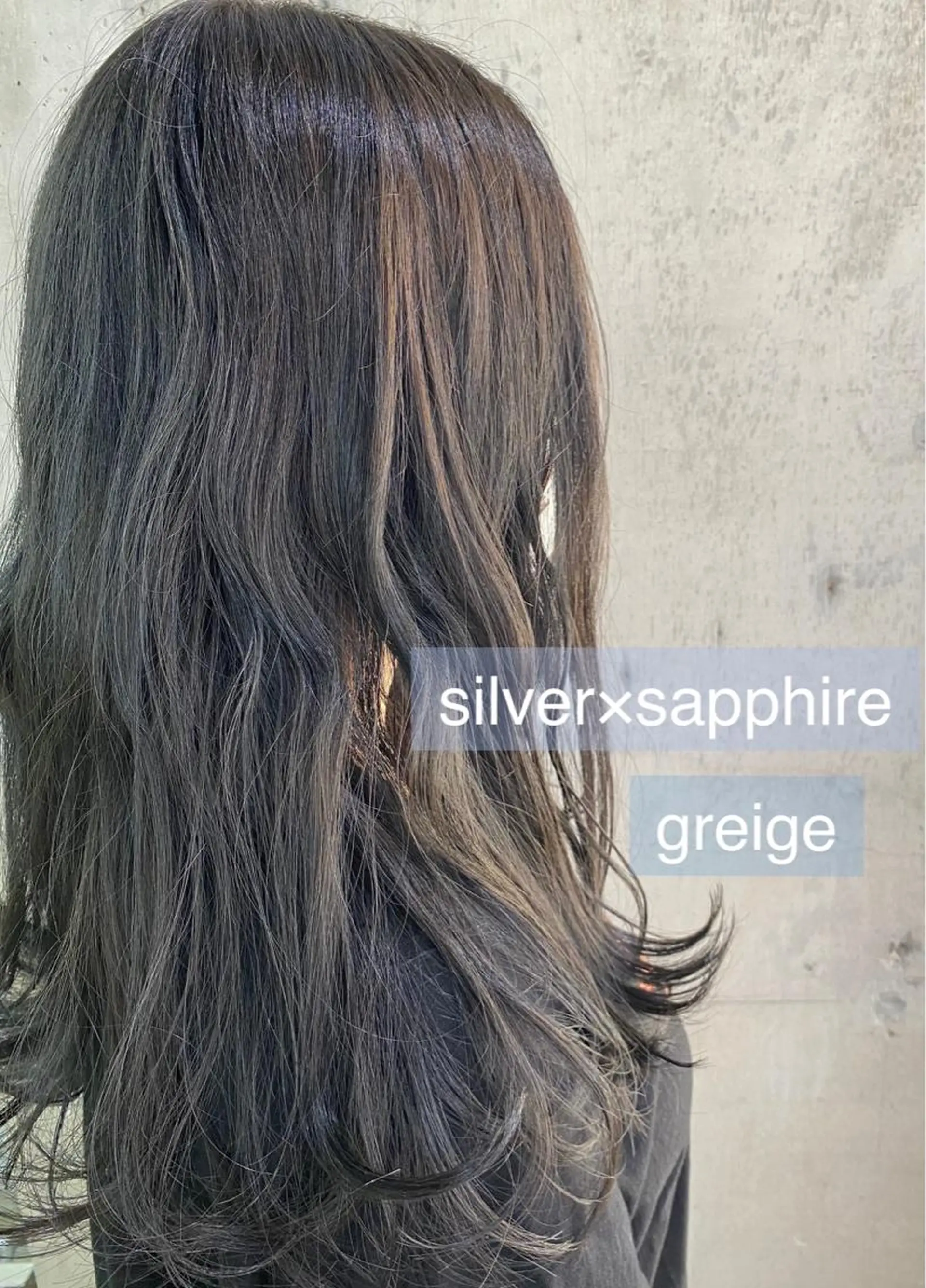 ロング カラー グレージュ 舟橋 りんかのヘアスタイル