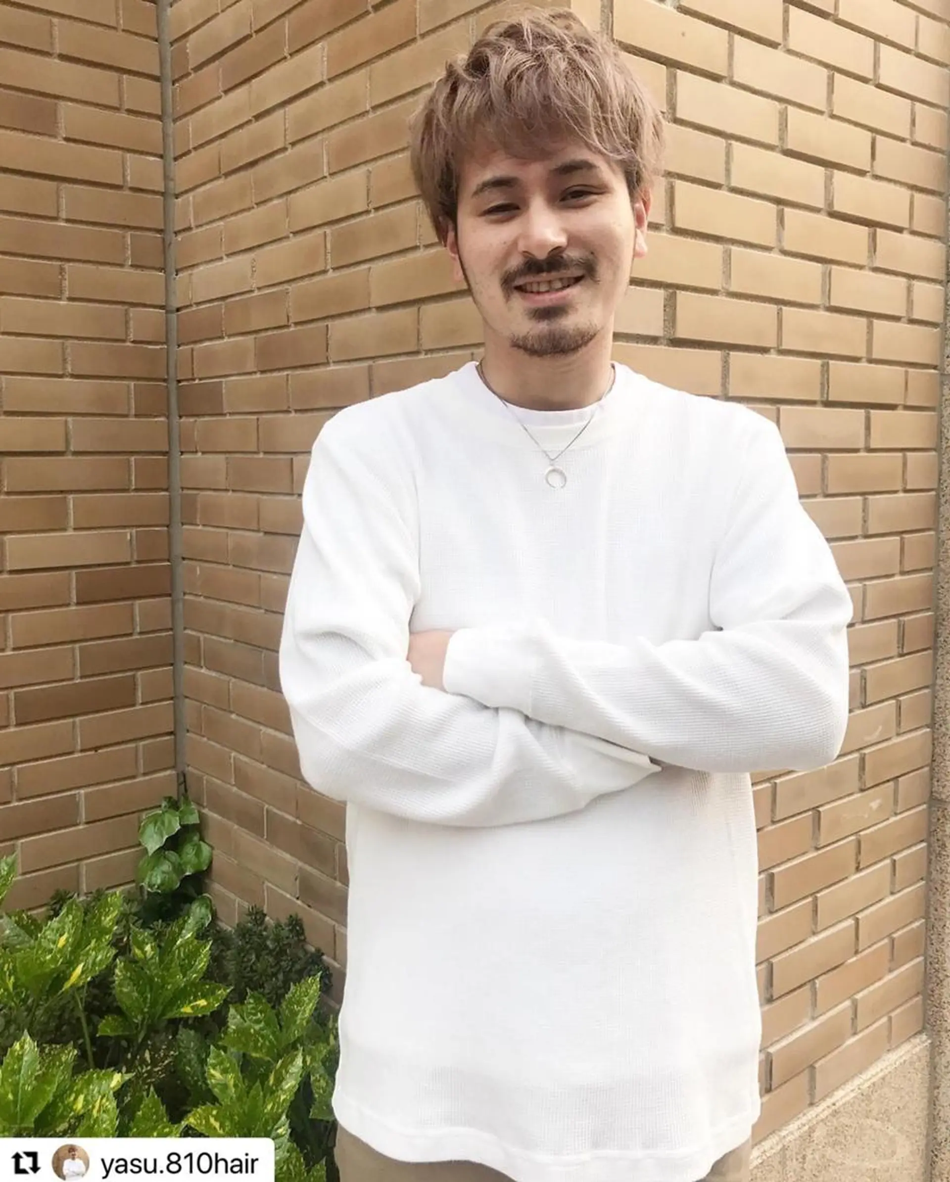 ショート カラー パーマ メンズ メンズバレイヤージュ メンズブリーチ メンズハイライト メンズハイトーン メンズインナーカラー 🩷Eny terrace🩷のヘアスタイル