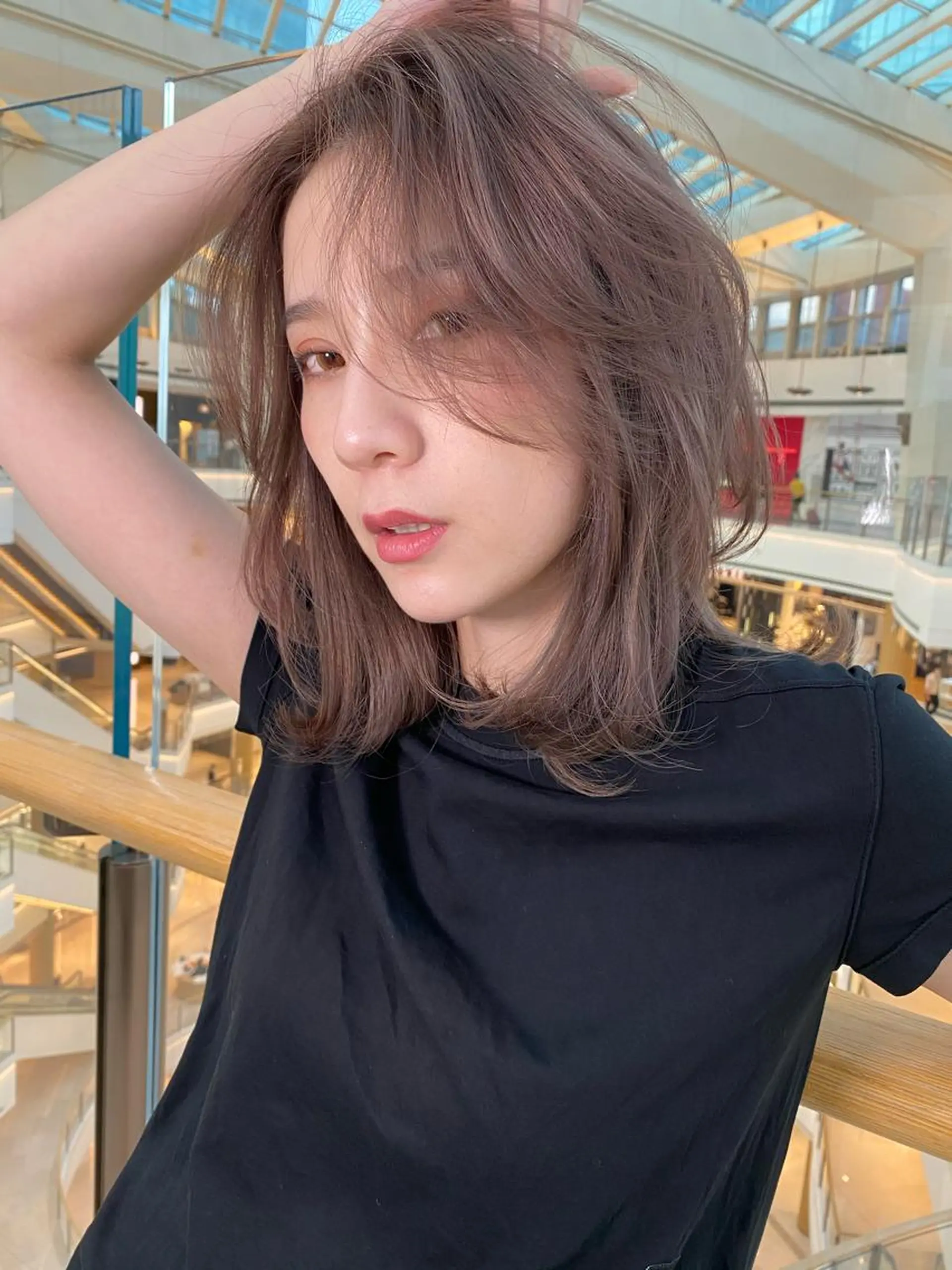ミディアム 髪質改善 韓国風ヘア レイヤーカット トリートメント ワンホンレイヤー 🇨🇳ワンホンヘア 下田鉄也のヘアスタイル