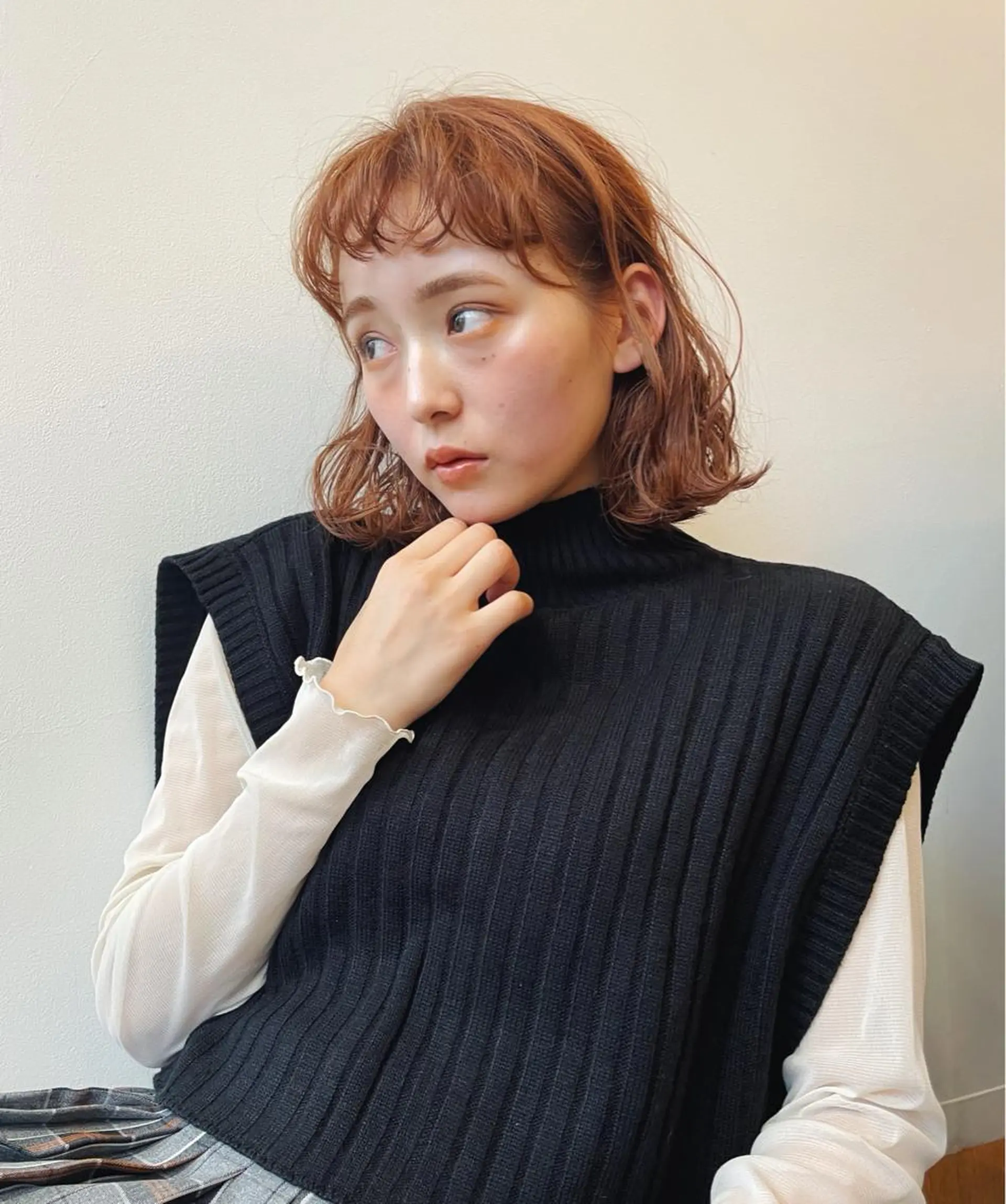 ミディアム パーマ tete nico所属・似合わせ/ヘアカラー nanami🌸のヘアスタイル