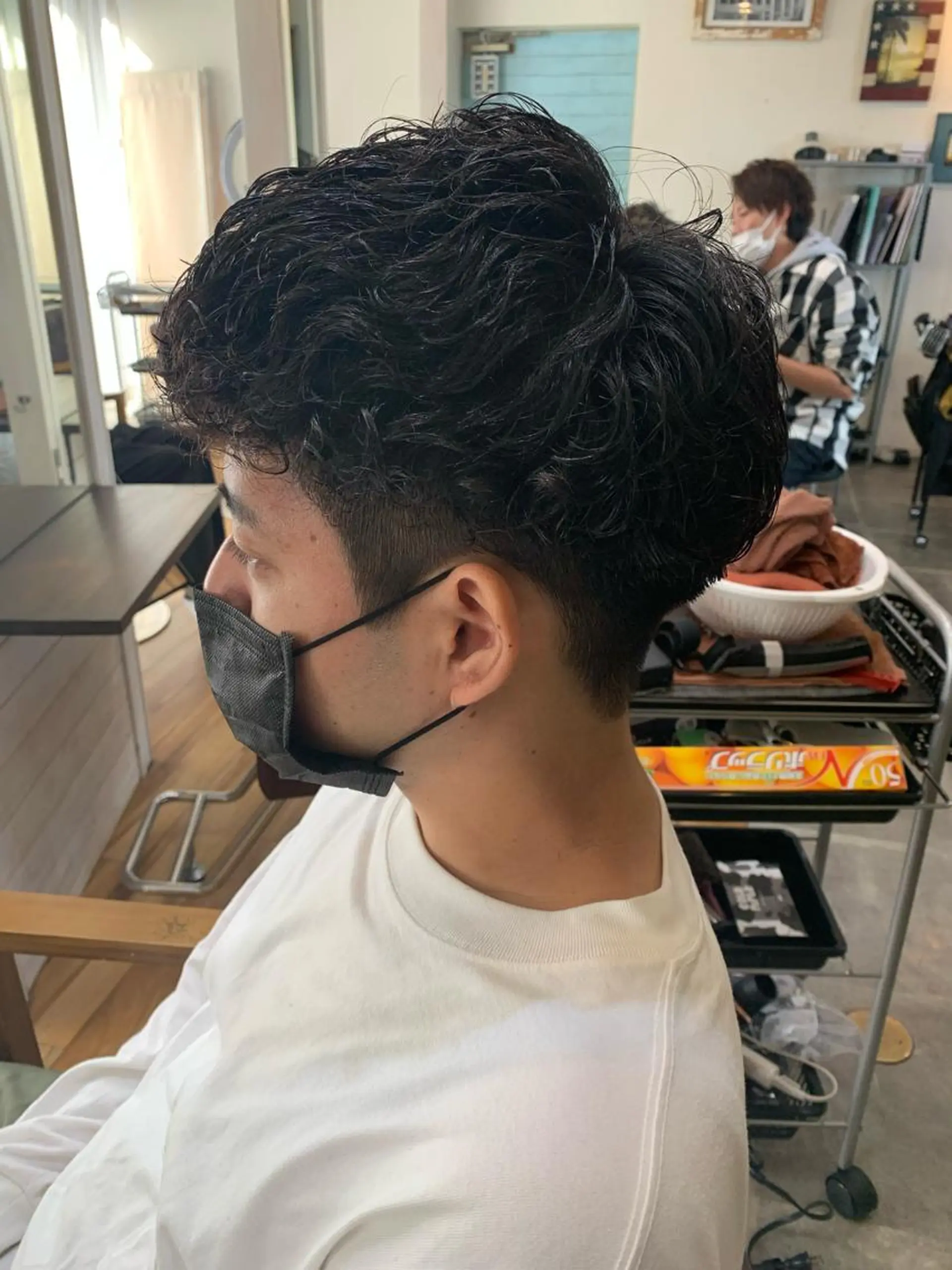 ショート カット パーマ CECIL hair なんば店所属・メンズパーマ 艶髪☆店長☆有馬のヘアスタイル