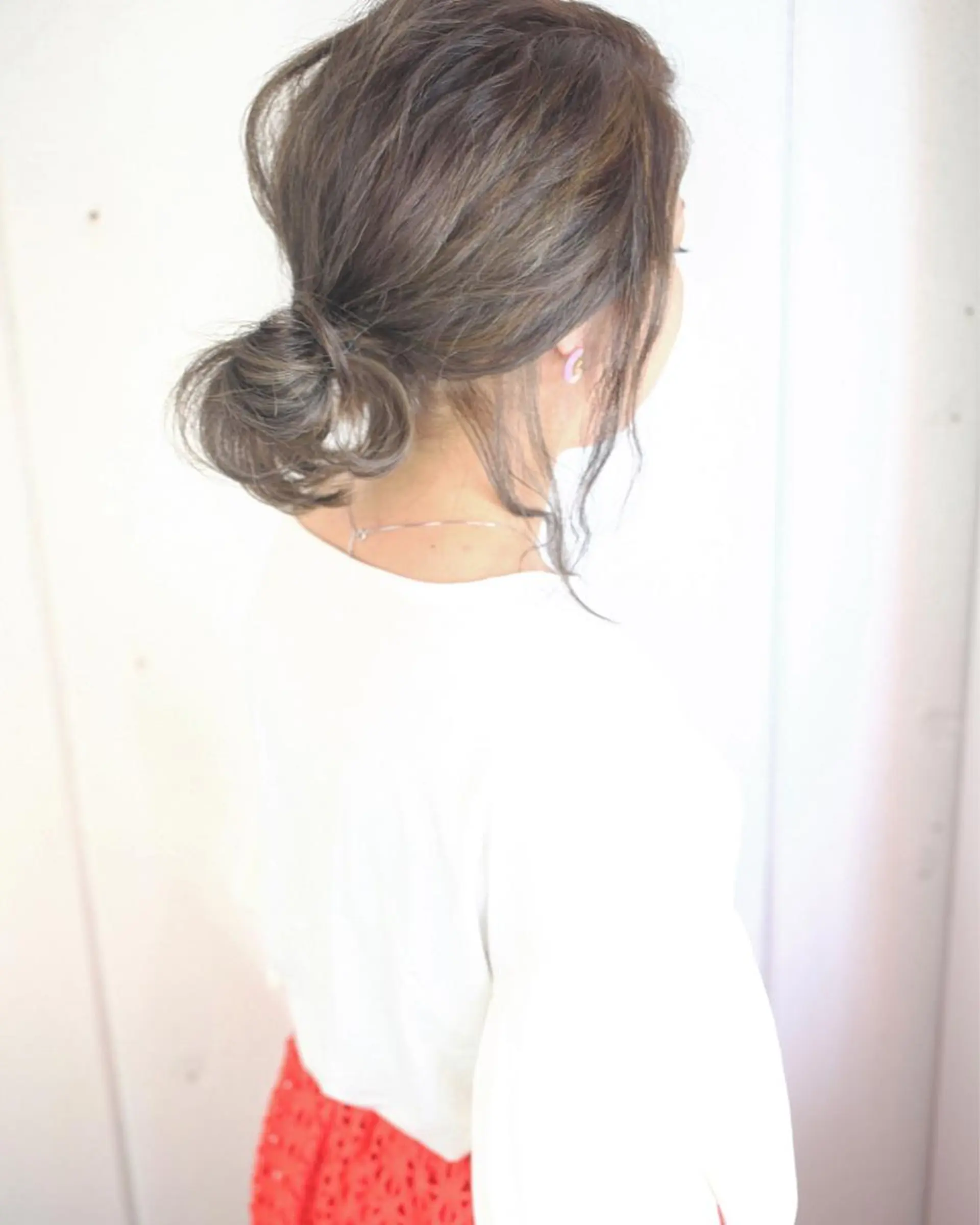 ミディアム カラー ヘアアレンジ アッシュ グラデーションカラー ハイライトカラー ハイライト 学生 Mariana/ 鶴原-ハイライトのヘアスタイル