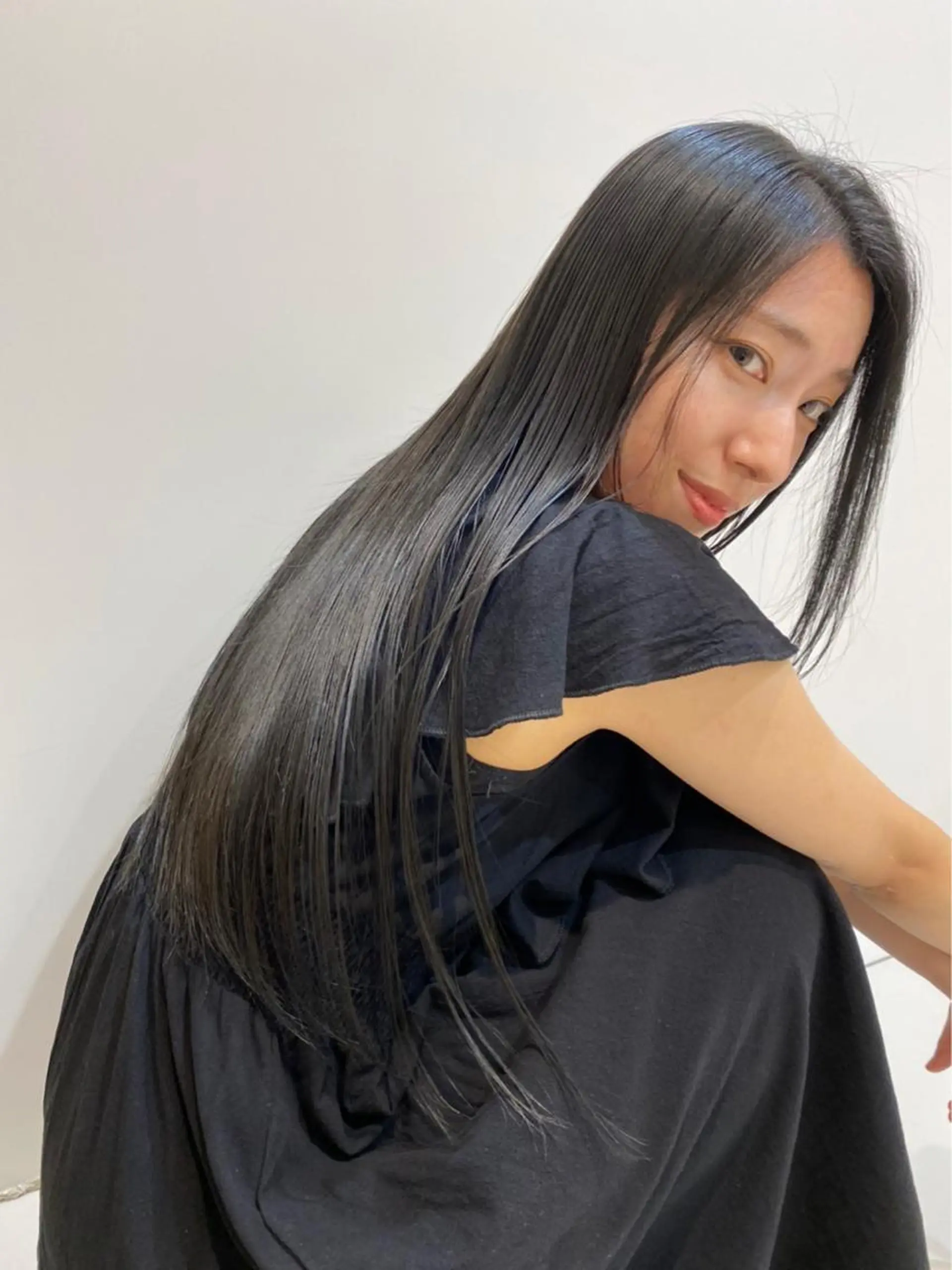 ロング 縮毛矯正、髪質改善／ 松田 龍之介のヘアスタイル