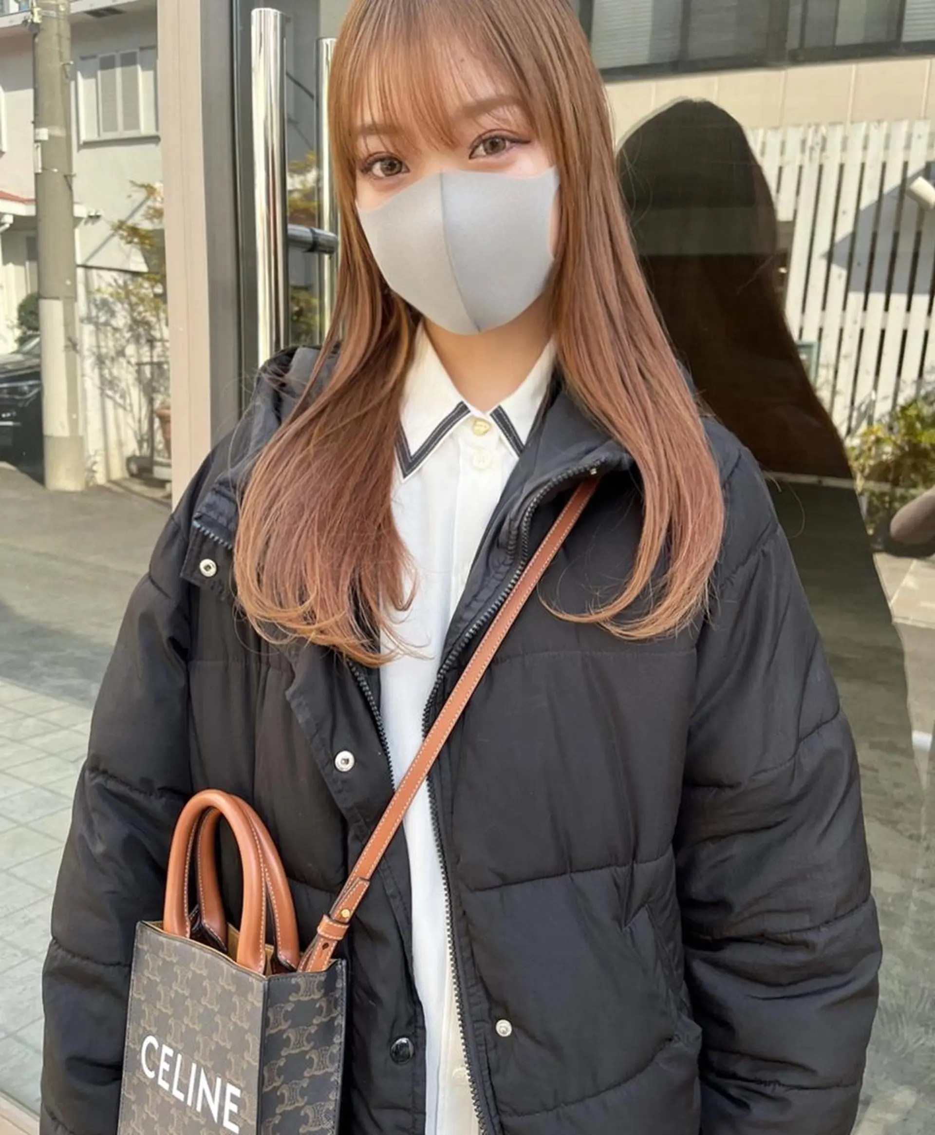 ミディアム カラー ヘアアレンジ ベージュカラー グラデーションカラー グレージュ ハイライトカラー ミルクティーベージュ 韓国/髪質改善💘 櫻井かれんのヘアスタイル