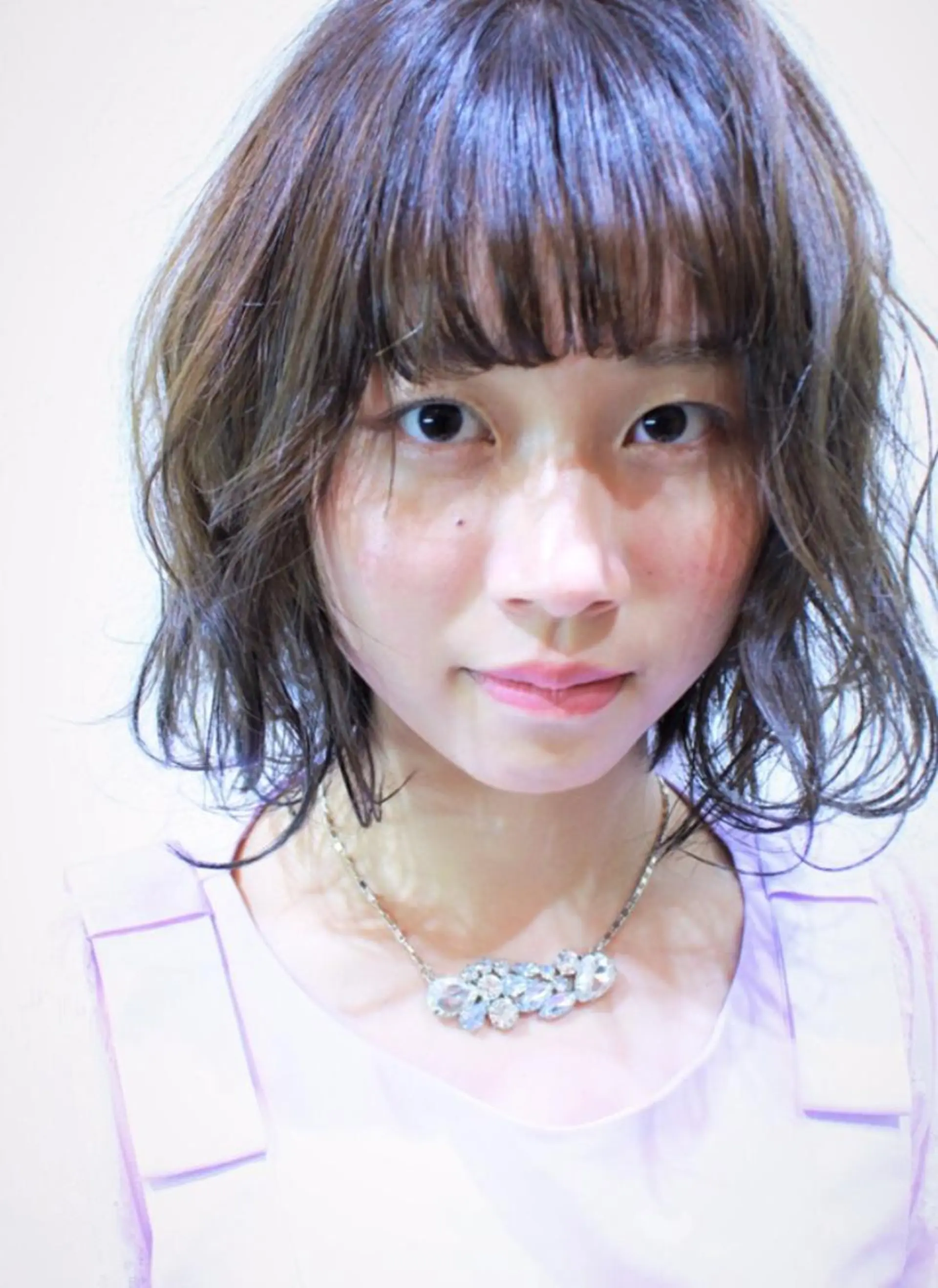 ショート 切りっぱなしボブ ボブ 所渉/韓国レイヤー /ウルフカットのヘアスタイル