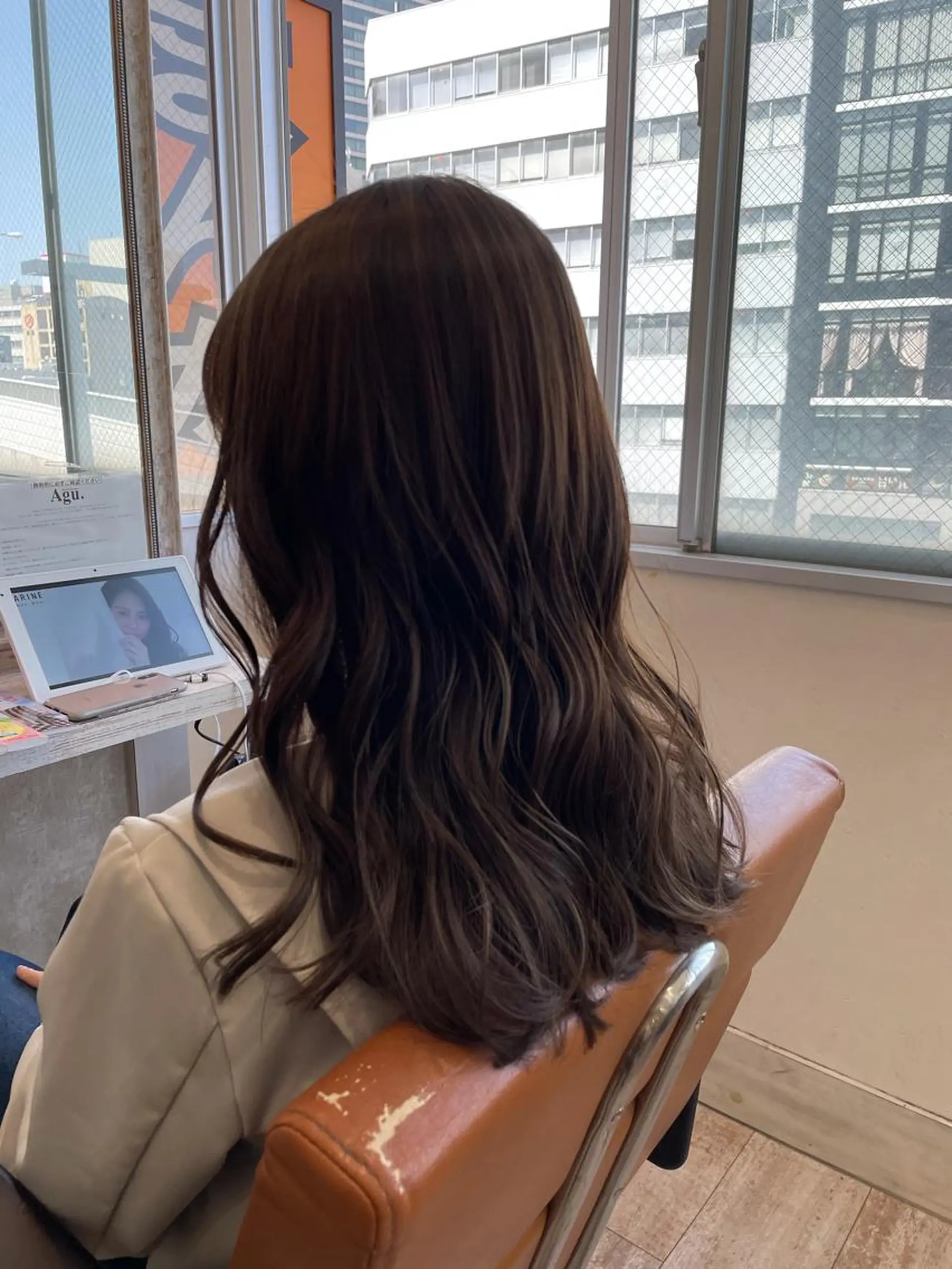 ロング カラー カット ヘアカラー Agu hair verse所属・小顔/似合わせカット 杉山莉菜のヘアスタイル