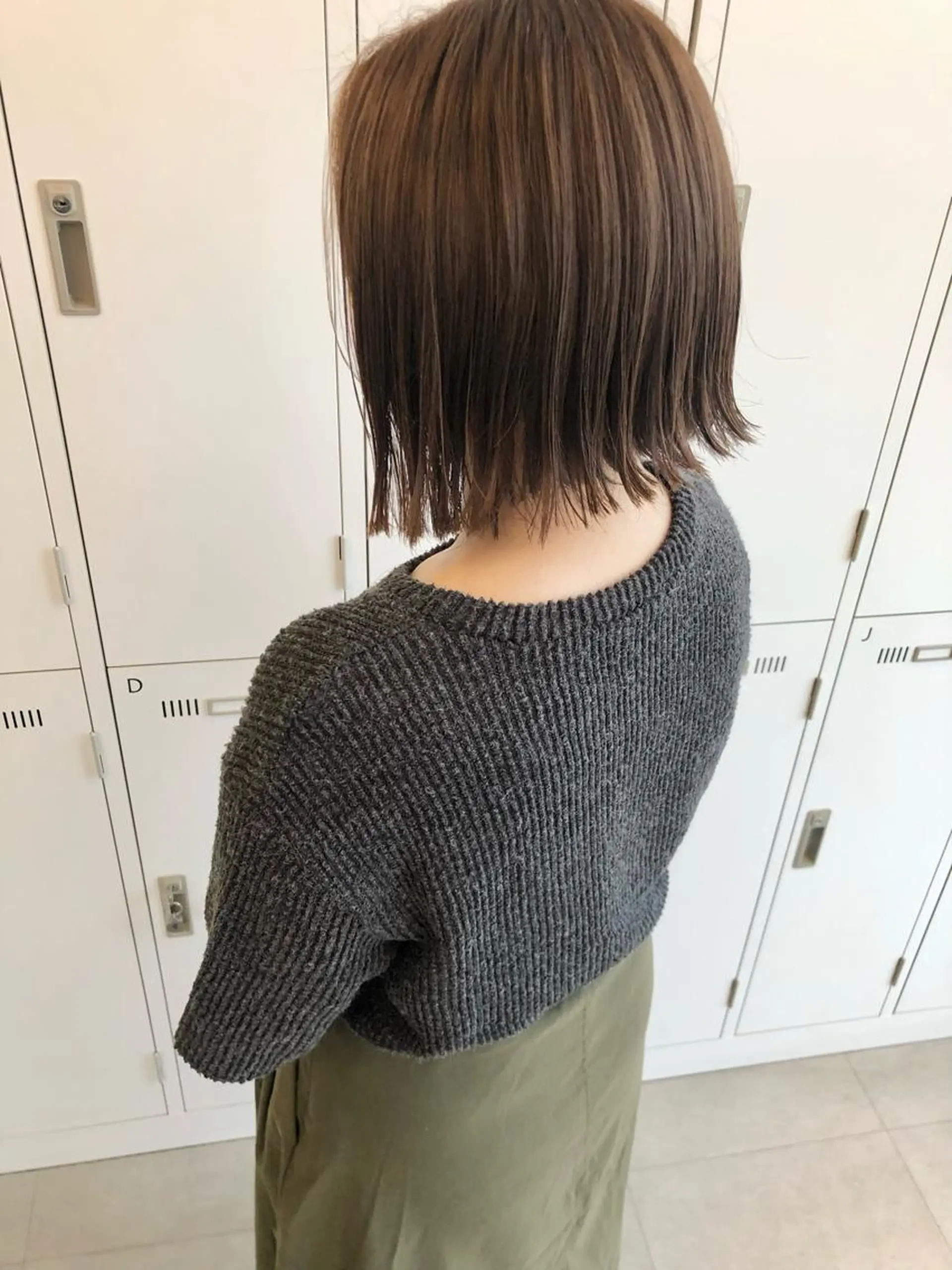 ショート カラー 切りっぱなしボブ ボブ Saori / さおりのヘアスタイル