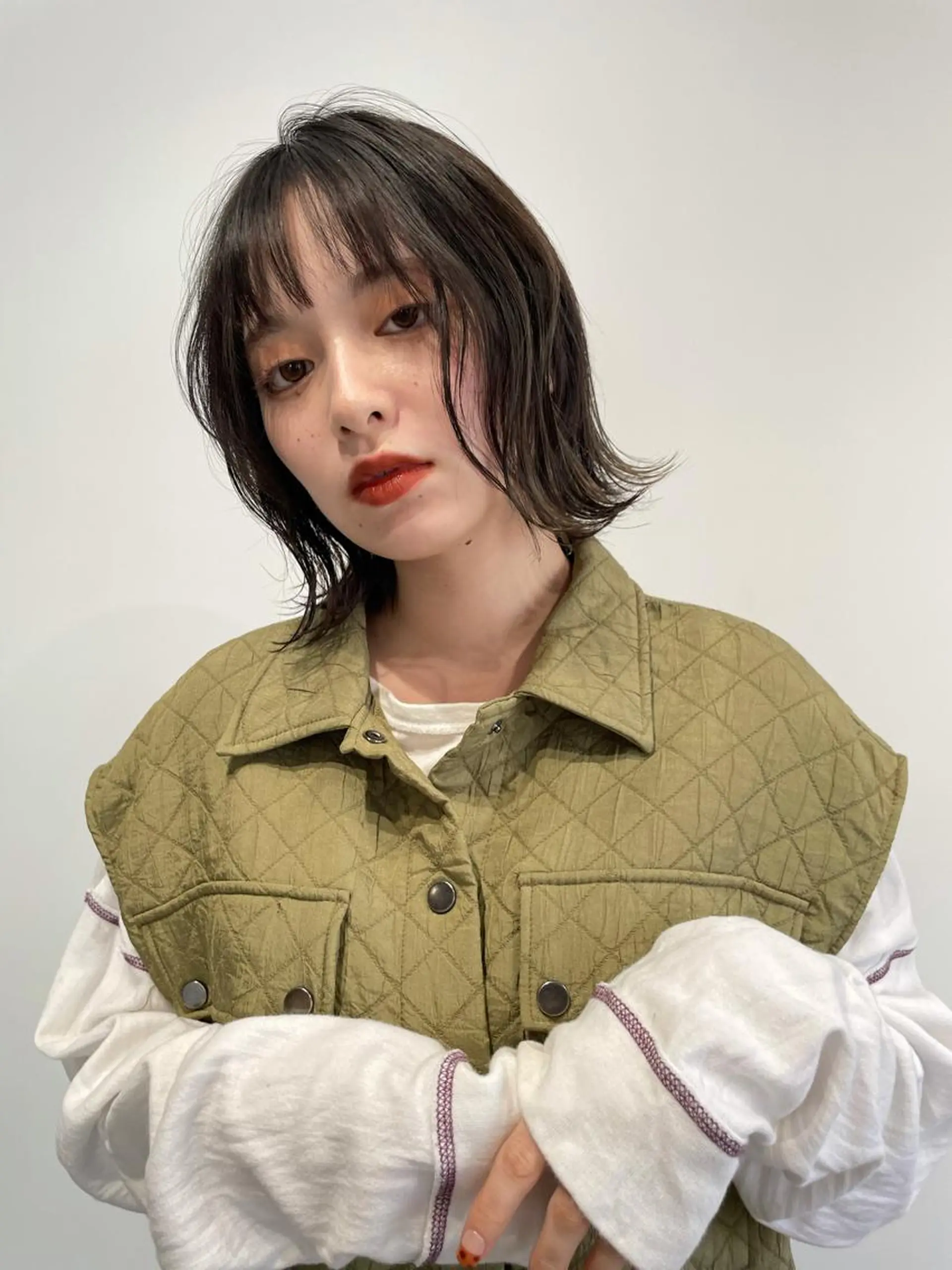 ミディアム カラー ヘアカラー トリートメント SALOWIN下北沢所属・hazuki 🌝のヘアスタイル