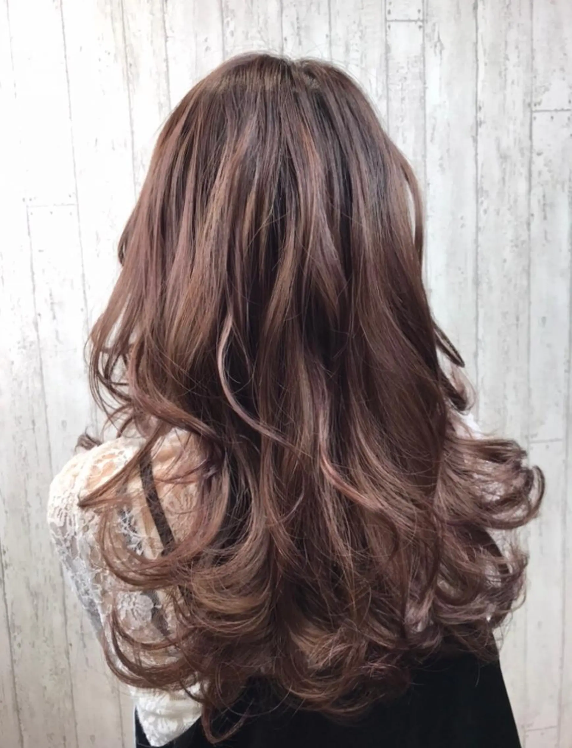 セミロング カラー 田中 あかねのヘアスタイル