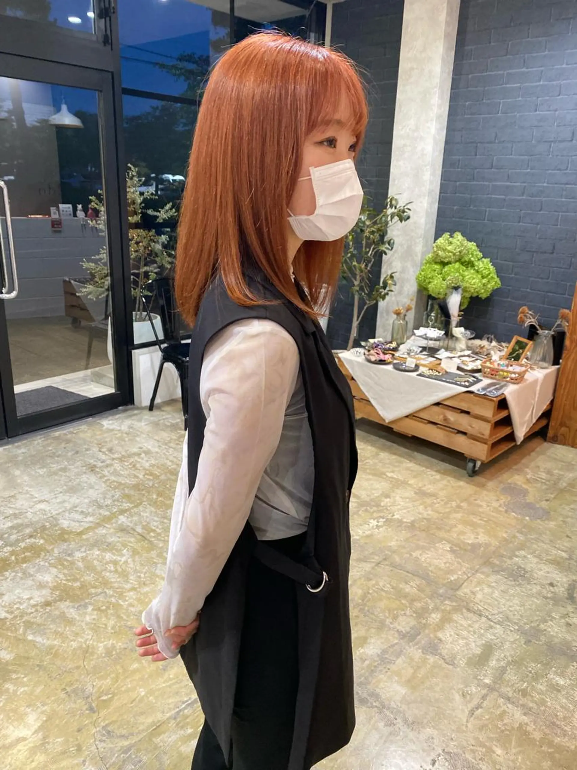 セミロング カラー 2do☁️ ワタナベ アヤのヘアスタイル