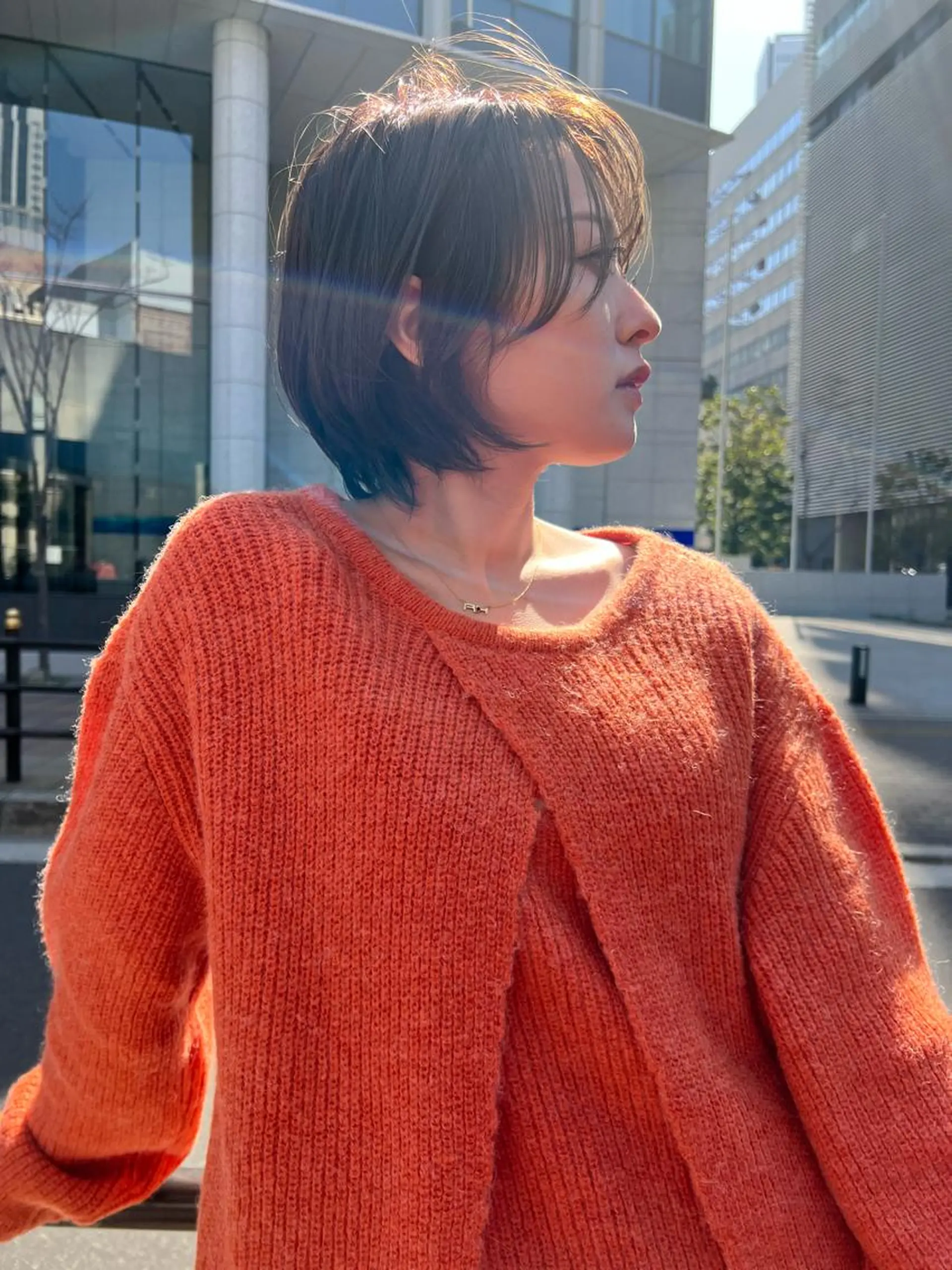 ショート カラー 髪質改善 中川　翔のヘアスタイル