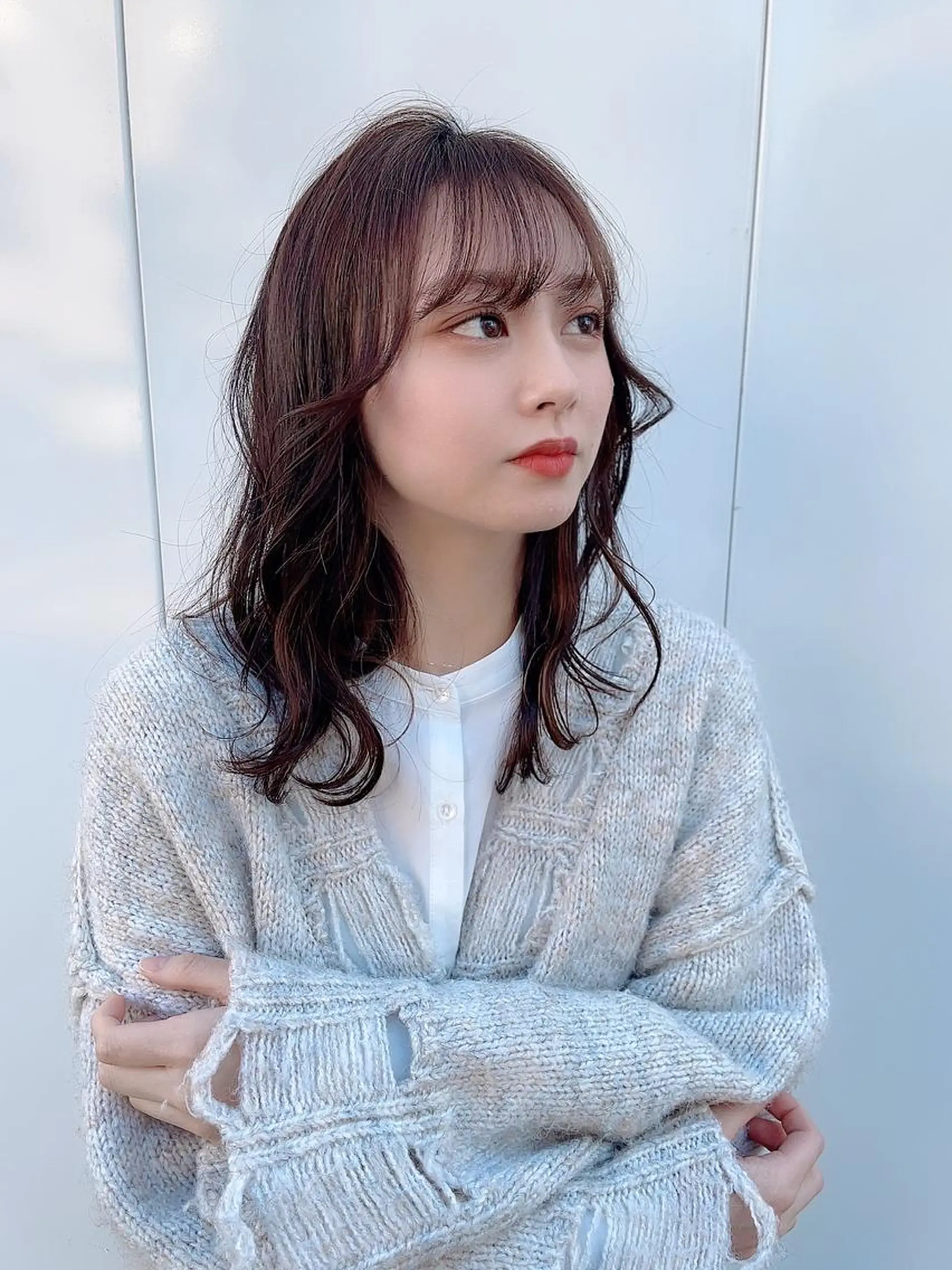 セミロング カラー 【店長】インナー指名 No.1戸塚優思のヘアスタイル