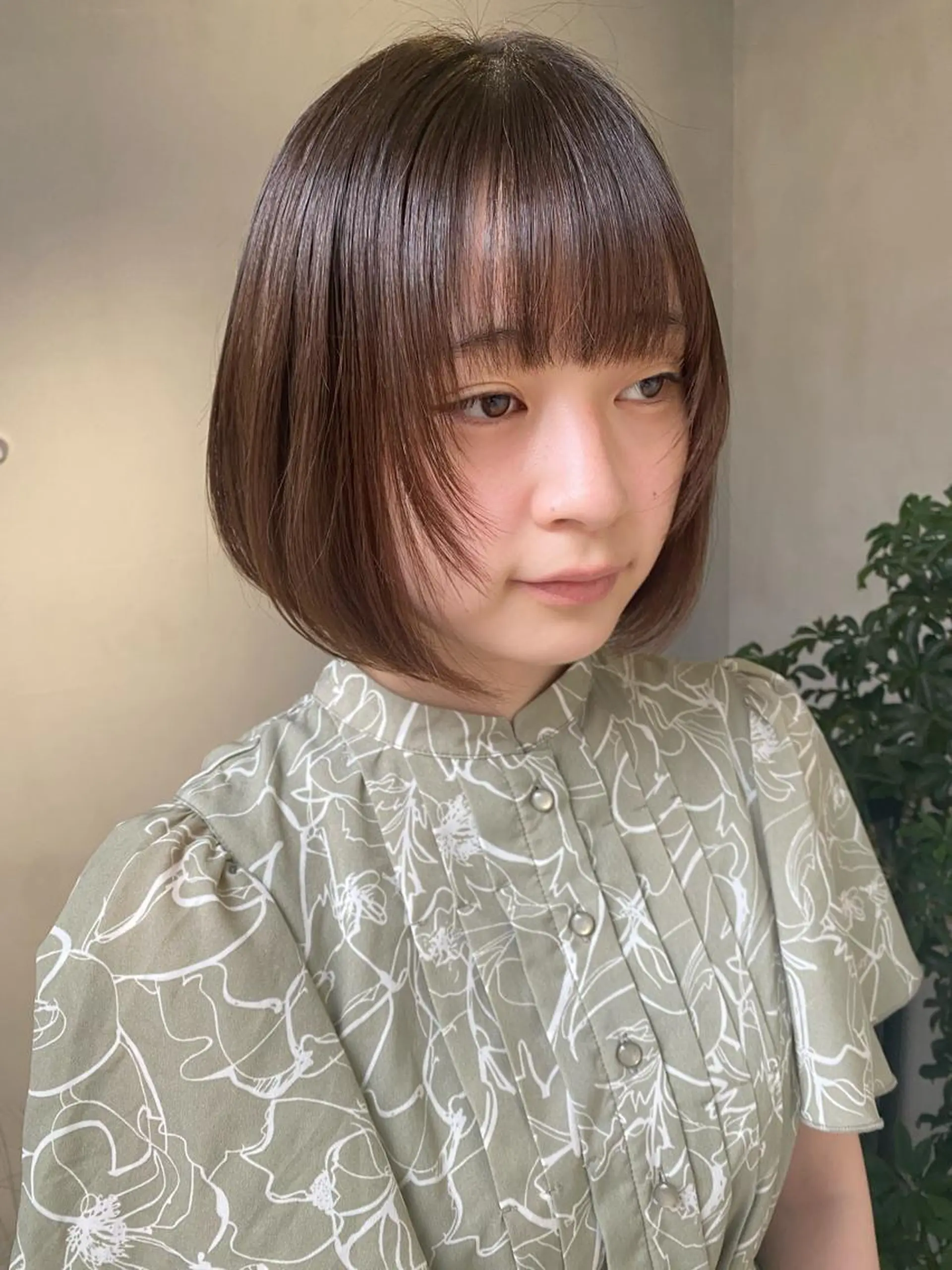 ショート カラー ヘアアレンジ ボブ 顔周りカット stylist/蛯谷 珠里のヘアスタイル