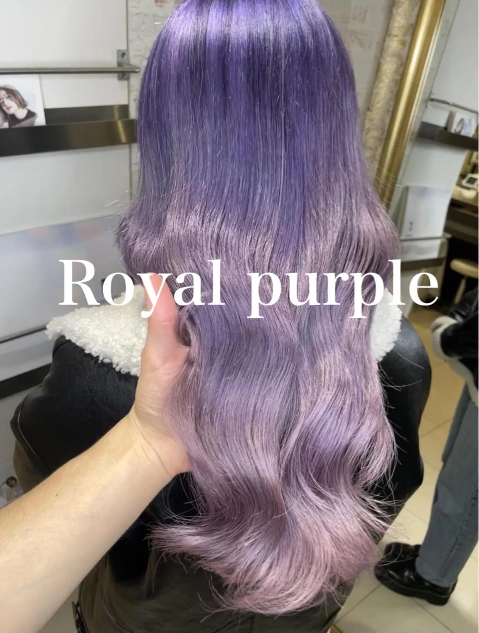 セミロング カラー ミストバング ベージュカラー ブリーチ ブルーカラー ケアブリーチ ヘアカラー matiz マティス　表参道所属・💜アンブレラカラー 髪質改善　丸尾】のヘアスタイル