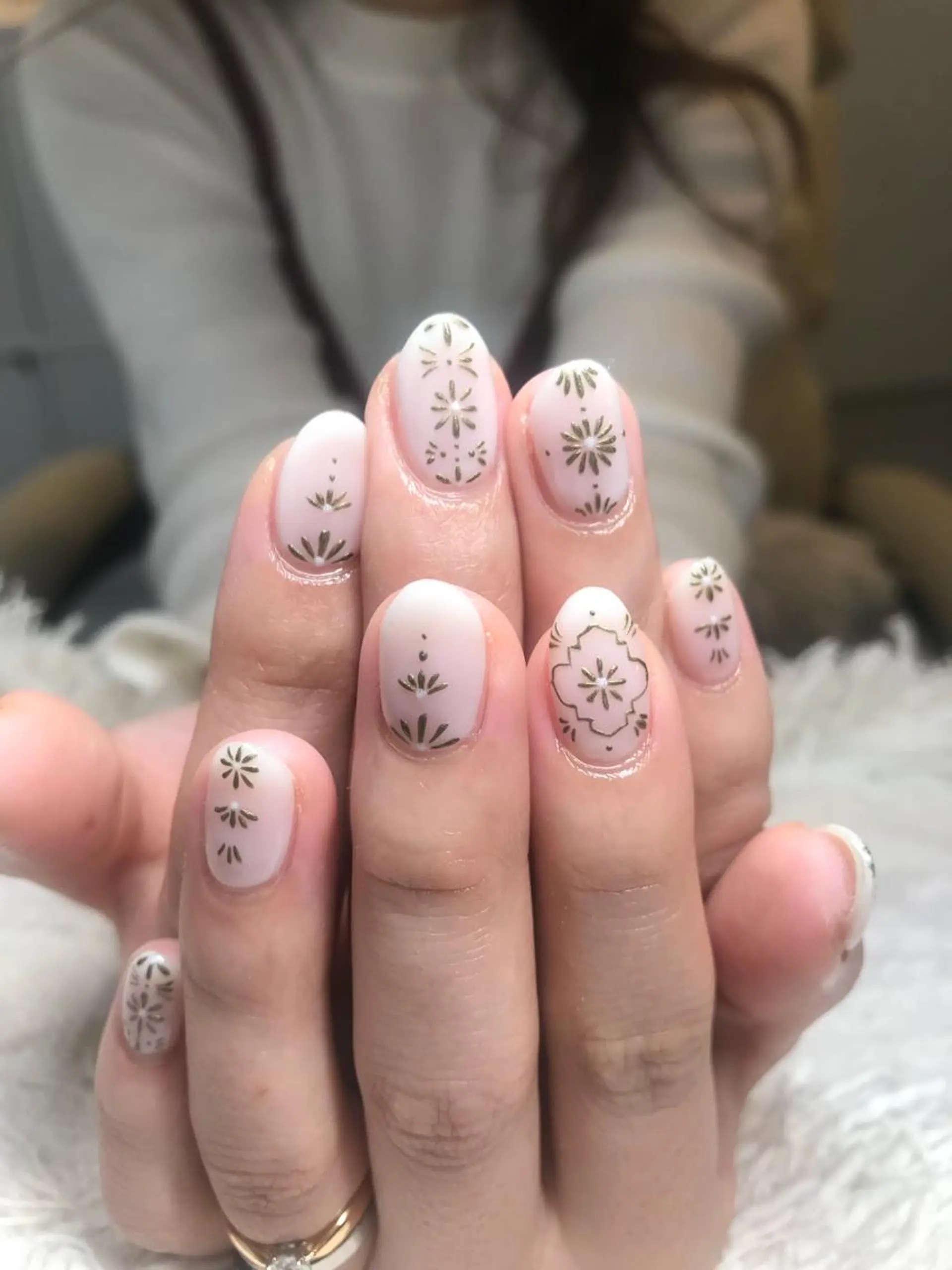 ミディアム カラー パーマ ヘアアレンジ メンズ キッズ ネイル マツエク・マツパ アートネイル nail&eye Aoのマツエク・マツパデザイン
