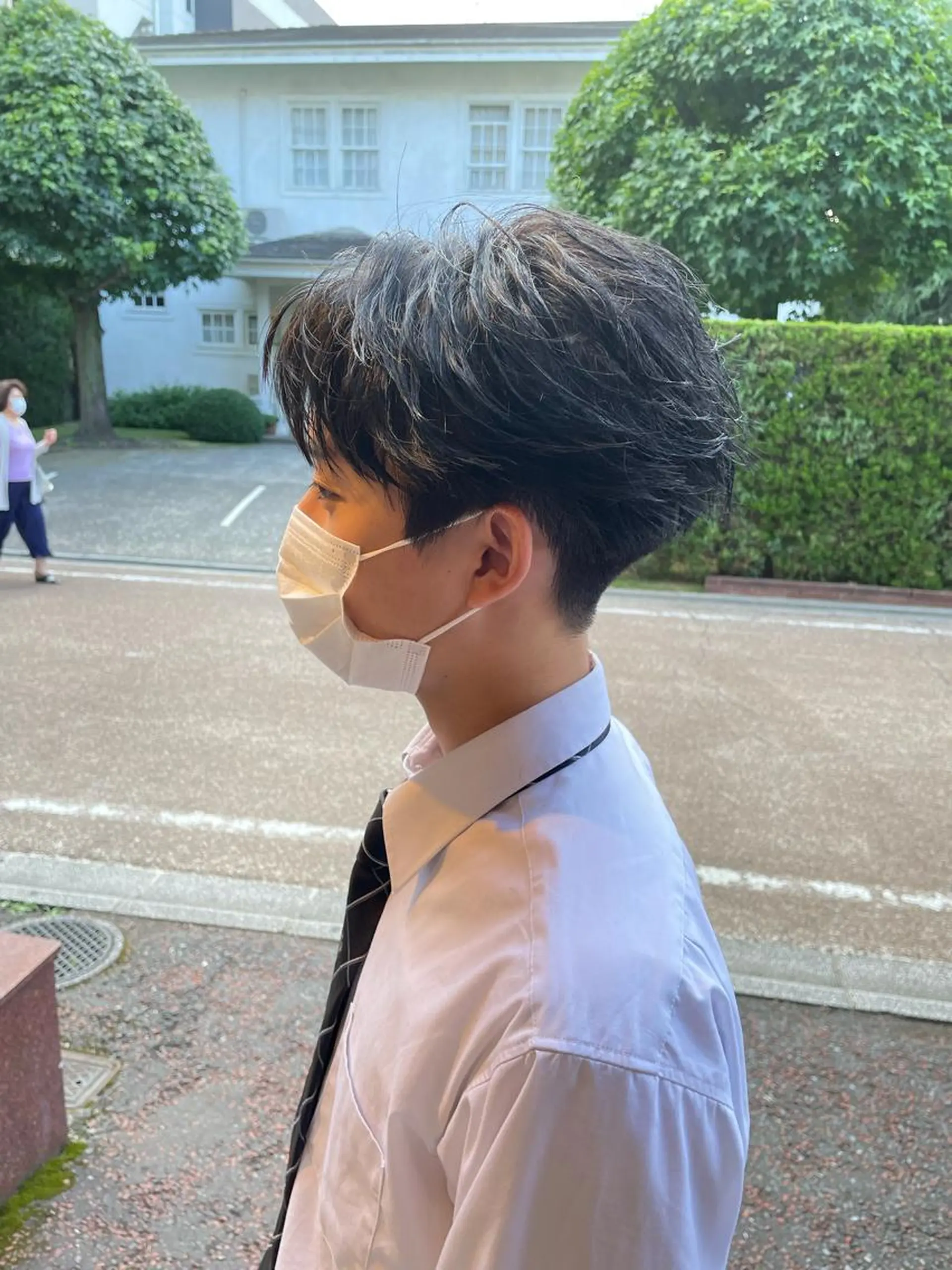 メンズ カット 髪質改善×白髪ぼかし 美容師✂️武澤龍賀のヘアスタイル