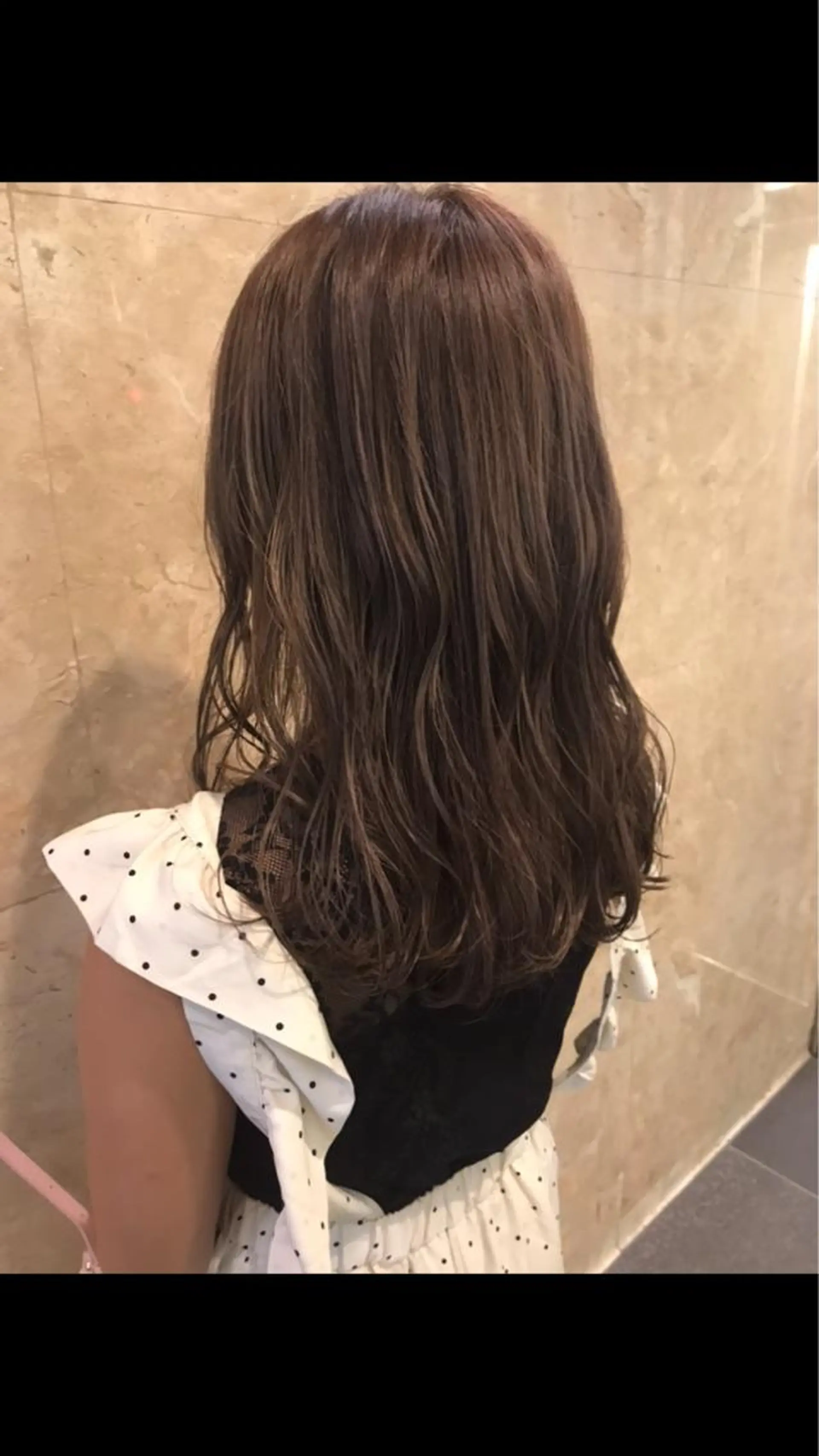 セミロング カラー カット ヘアカラー トリートメント Ryo /透明感カラーのヘアスタイル