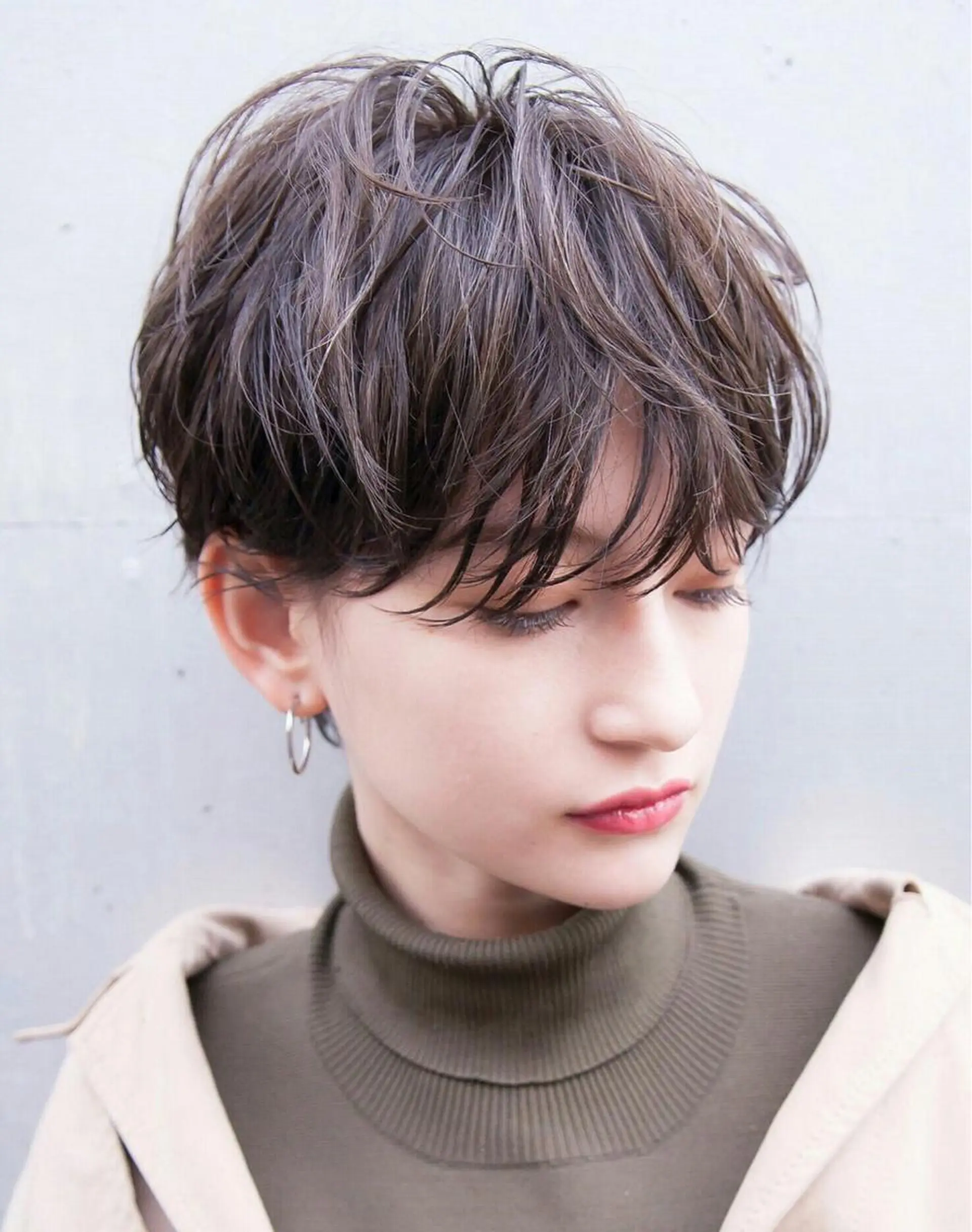 ショート カラー サイエンスアクア/艶 髪/レイヤー/清水のヘアスタイル