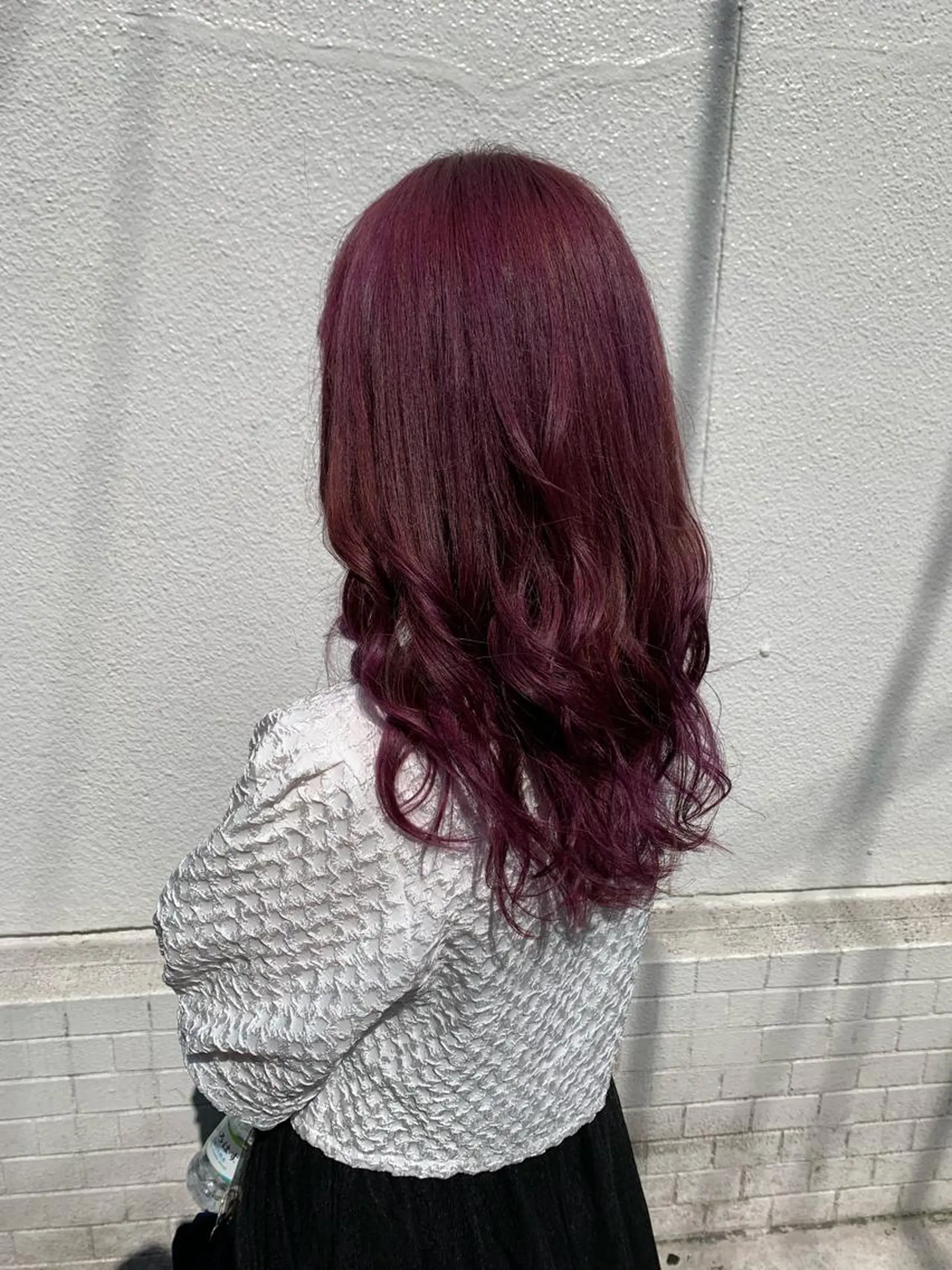 ミディアム カラー ヘアアレンジ ブリーチ ピンクカラー ローズカラー ヘアカラー トリートメント GLOSS 心斎橋 山上のヘアスタイル