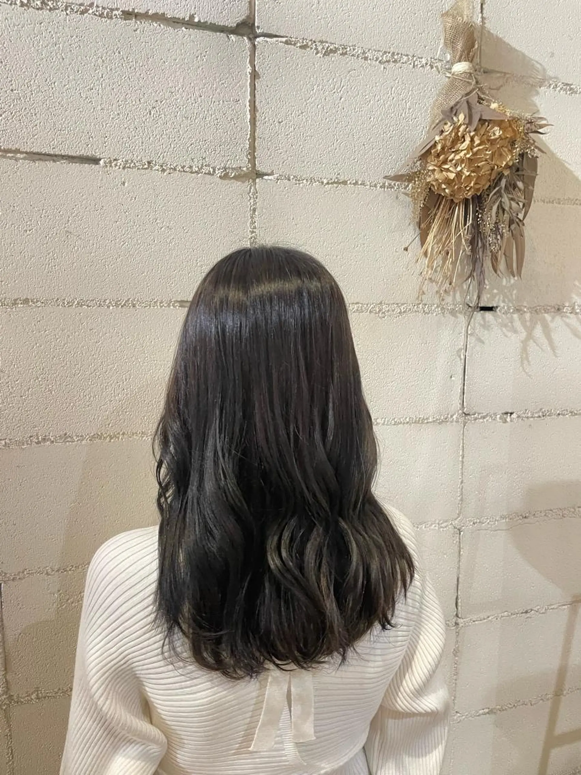 セミロング カラー いまじゅく あおいのヘアスタイル