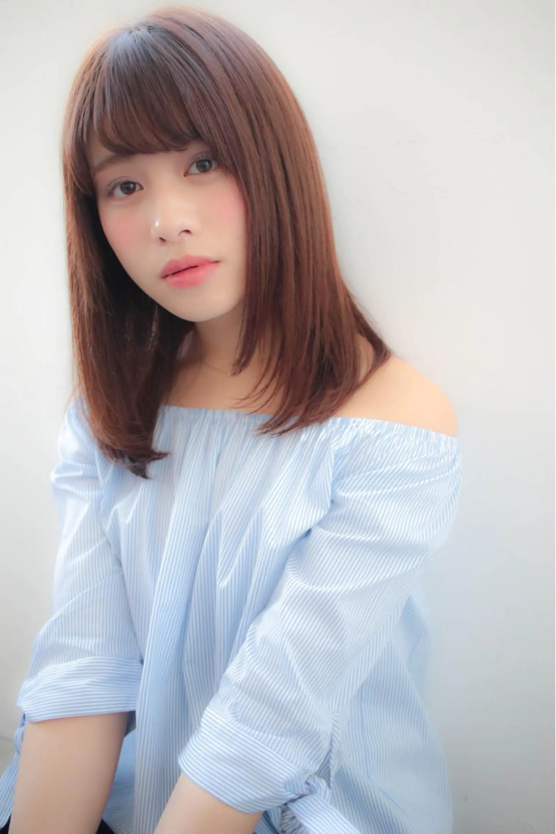 ミディアム 髪質改善縮毛矯正✨ ナリタユウヤのヘアスタイル