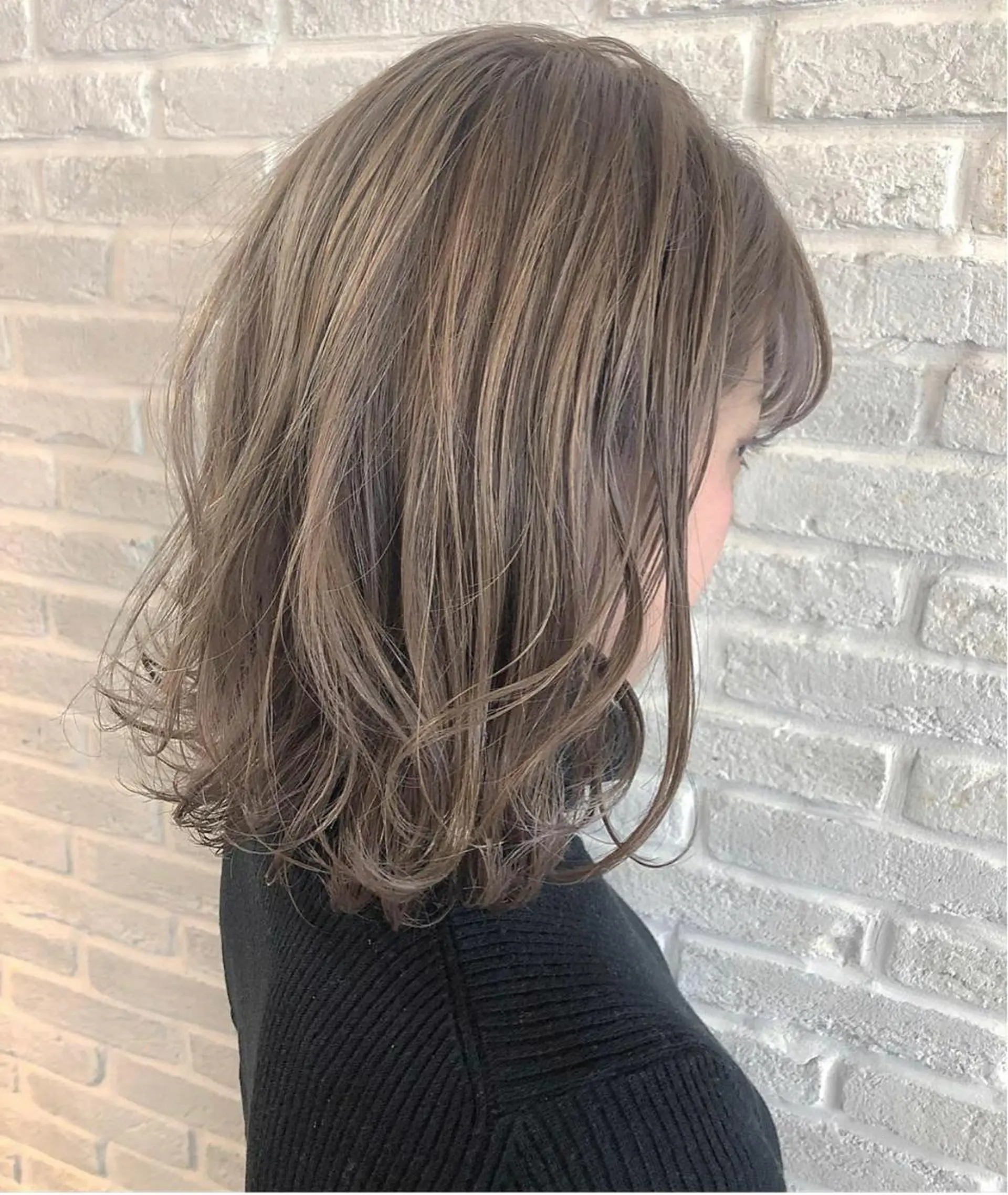 ミディアム カラー アッシュ ブリーチ イルミナカラー ラベンダーカラー ラベンダーアッシュ hair salon Ranun髪質改善のヘアスタイル