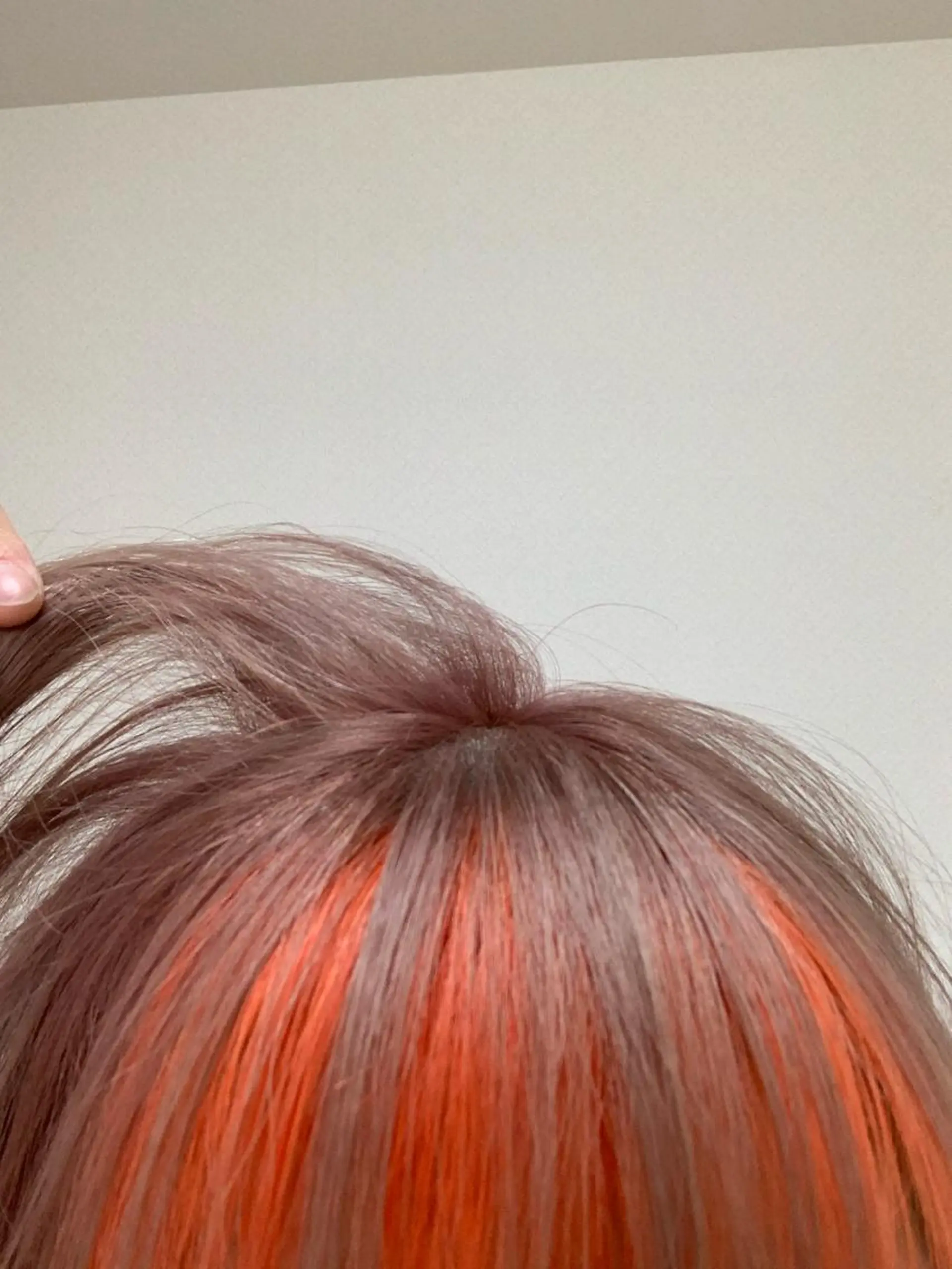 カラー ベージュカラー インナーカラー オレンジ オレンジベージュ ヘアカラー Ripps長居所属・メテオ ／ヘアカラー 西川菜実のヘアスタイル