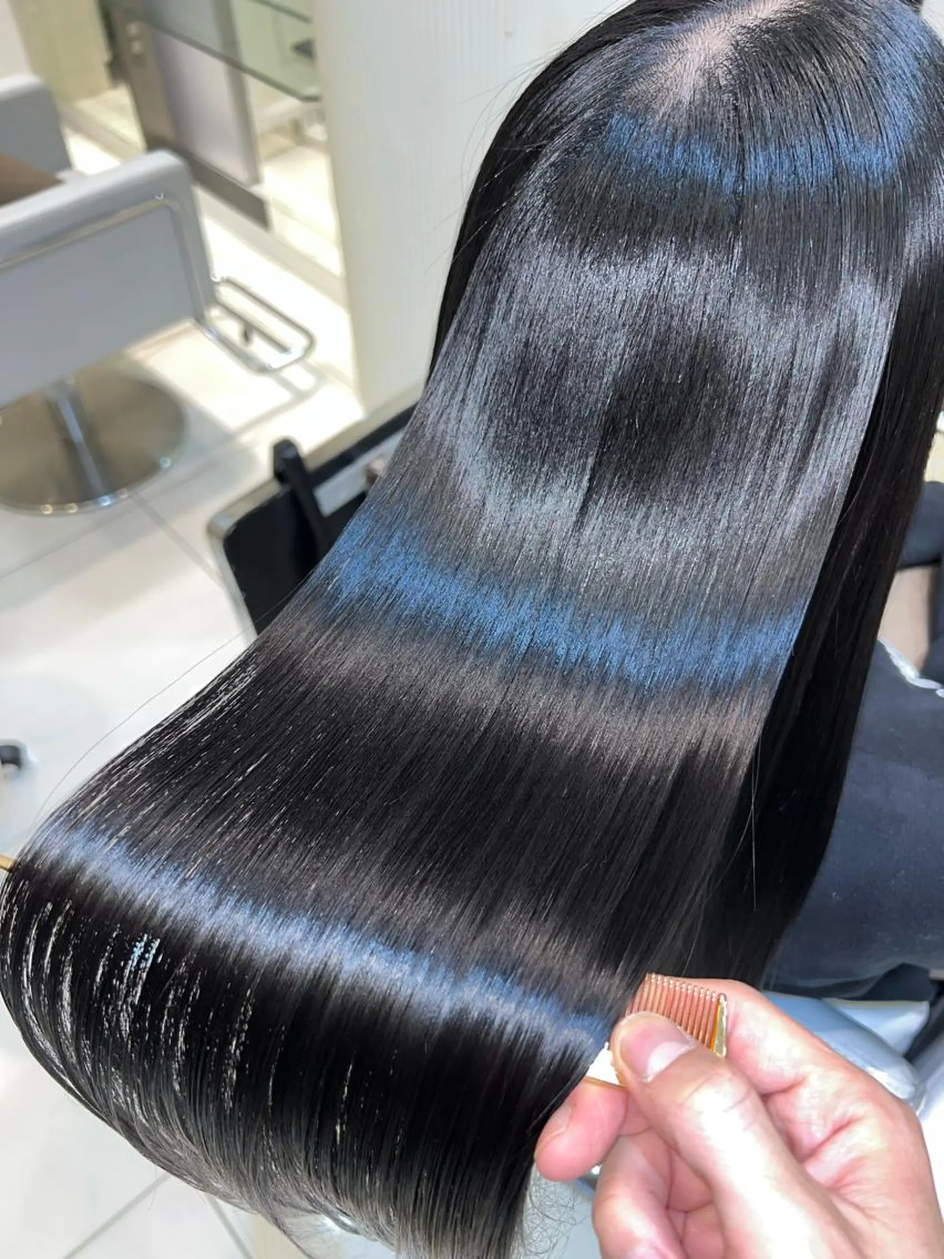 ロング カット 縮毛矯正 トリートメント 縮毛矯正/髪質改善 /ブリーチ/東陽町✨のヘアスタイル