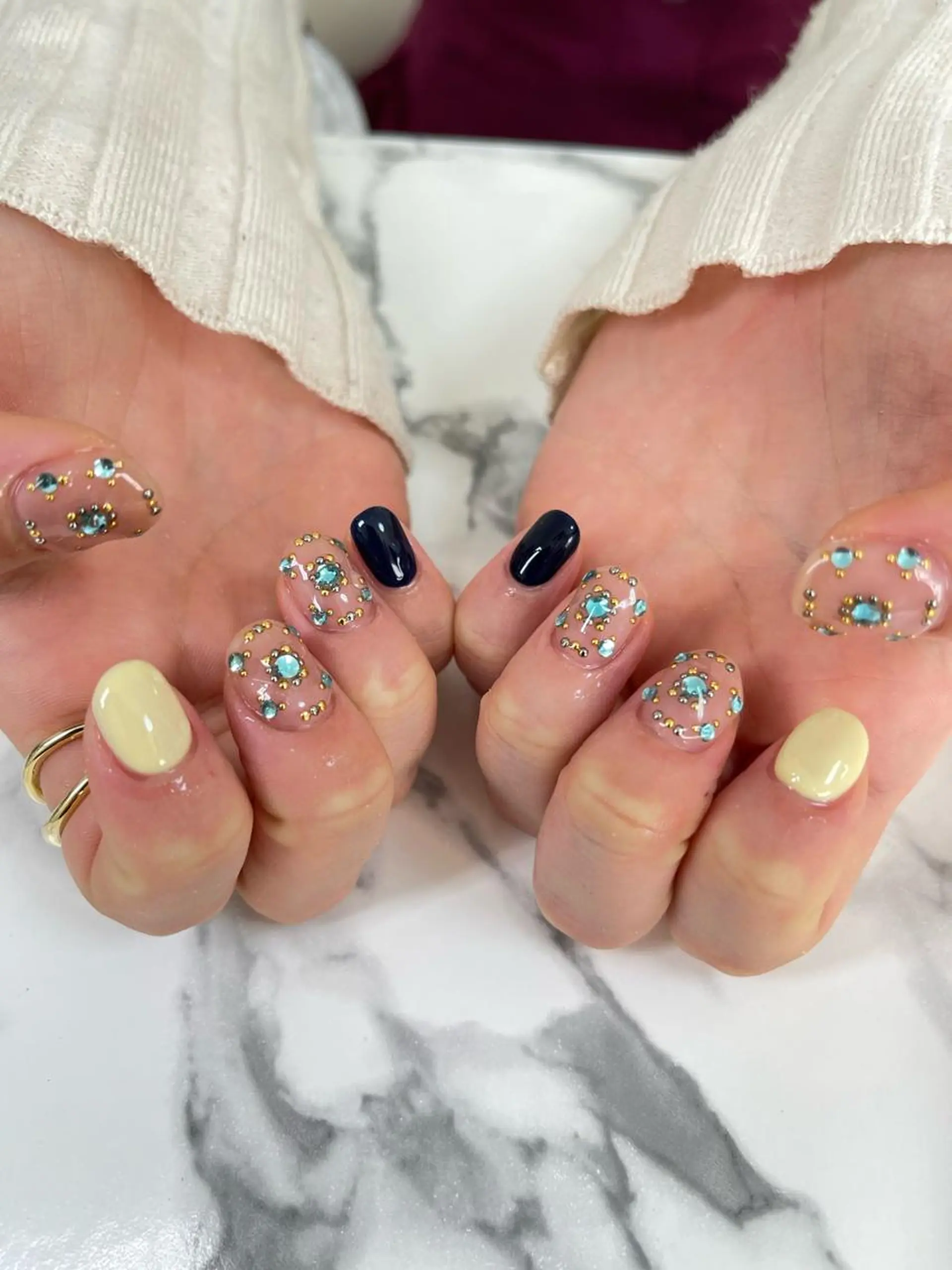 ネイル ジェルネイル 韓国ネイル ロングネイル ミラーネイル ニュアンスネイル ハンドネイル celica所属・松田 由真のネイルデザイン