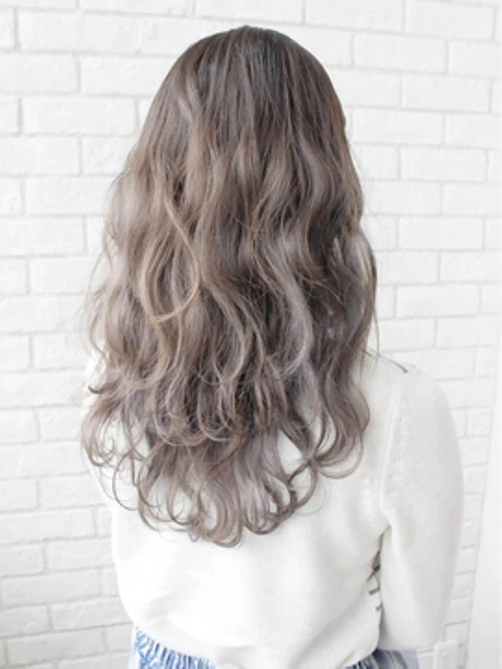 ロング カラー パーマ ヘアアレンジ チビ編み込みエクステ シールEXどぅ〜すのヘアスタイル