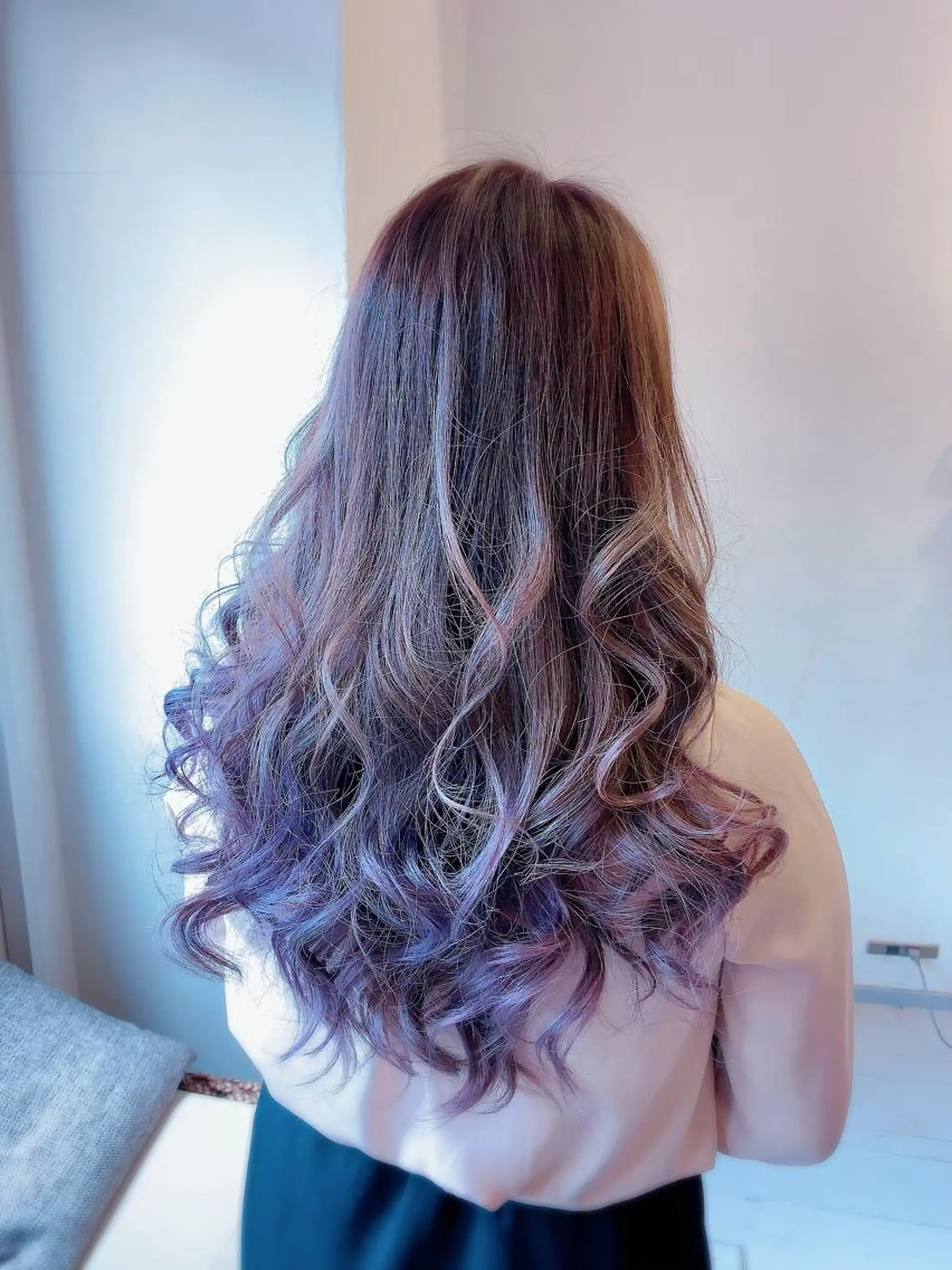 ロング カラー グラデーションカラー バイオレットカラー ヘアカラー トリートメント 🍀Moda by Grande🍀のヘアスタイル