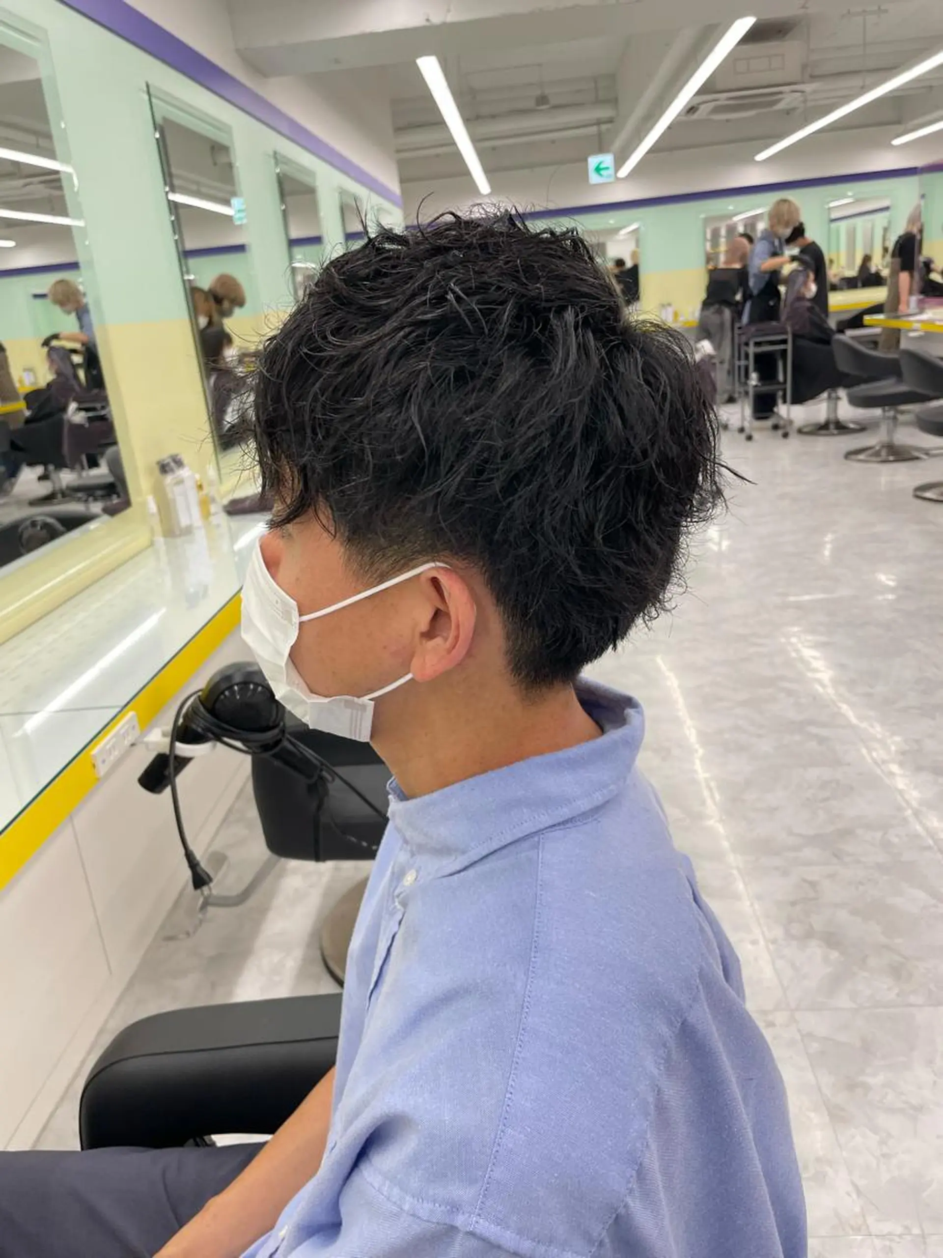 パーマ メンズ カット パーマ ☁️縮毛矯正✖️ 透明感☁️りくのヘアスタイル