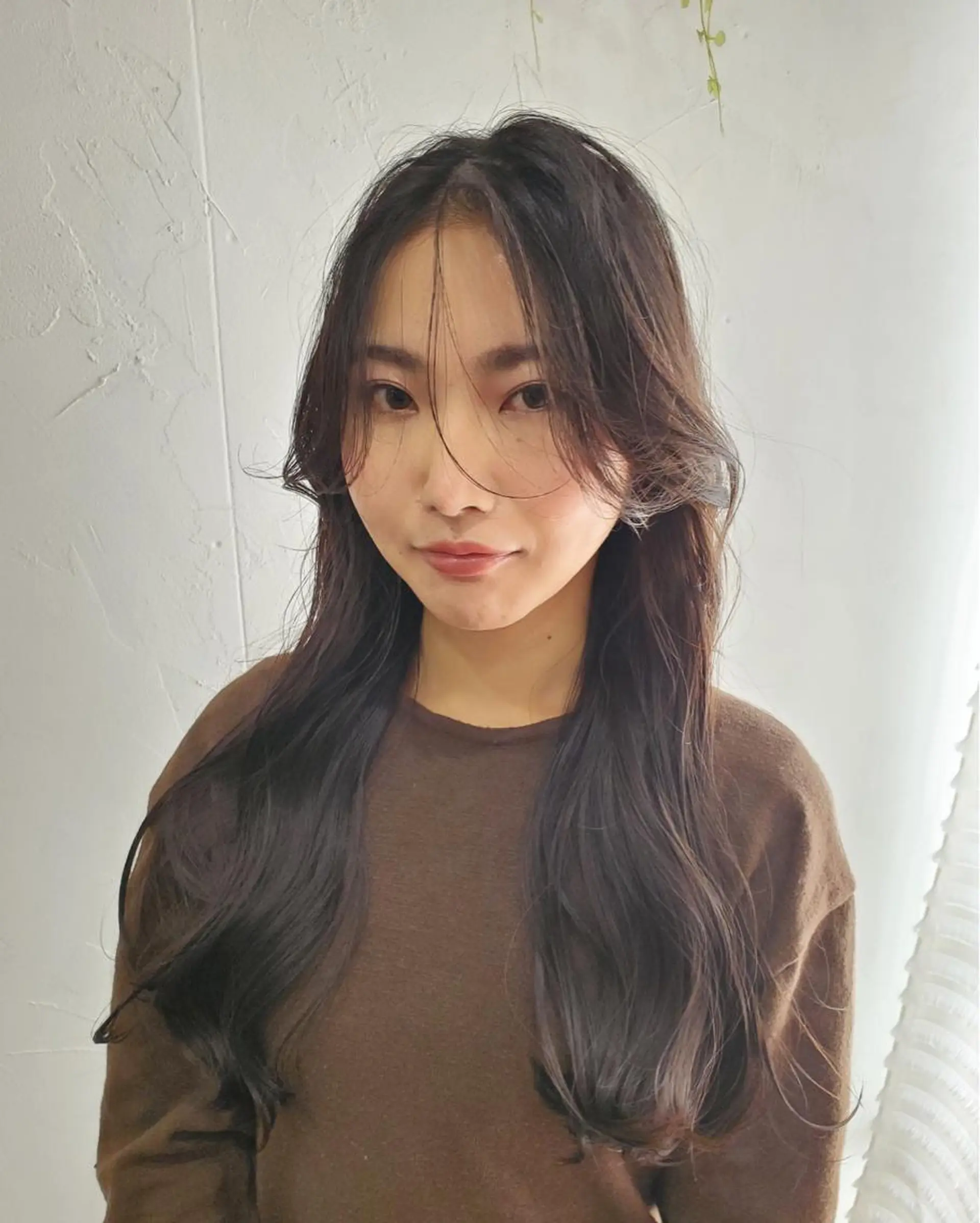 ロング カラー 切りっぱなしボブ ショートボブ バレイヤージュ ベージュカラー 黒髪 カット ヘアカラー トリートメント フリーランス所属・韓国ヘア レイヤー くびれヘアMATSUのヘアスタイル