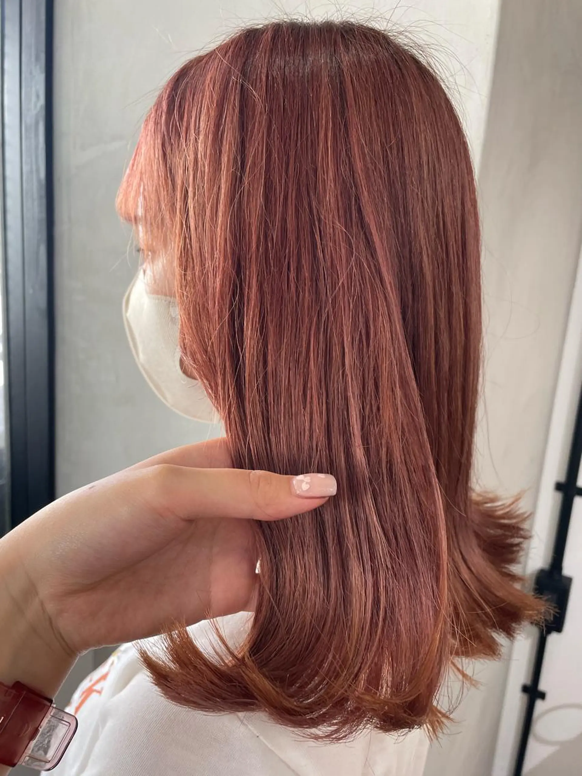 セミロング カラー newi梅田🫧韓国 ヘア🫧sakiのヘアスタイル