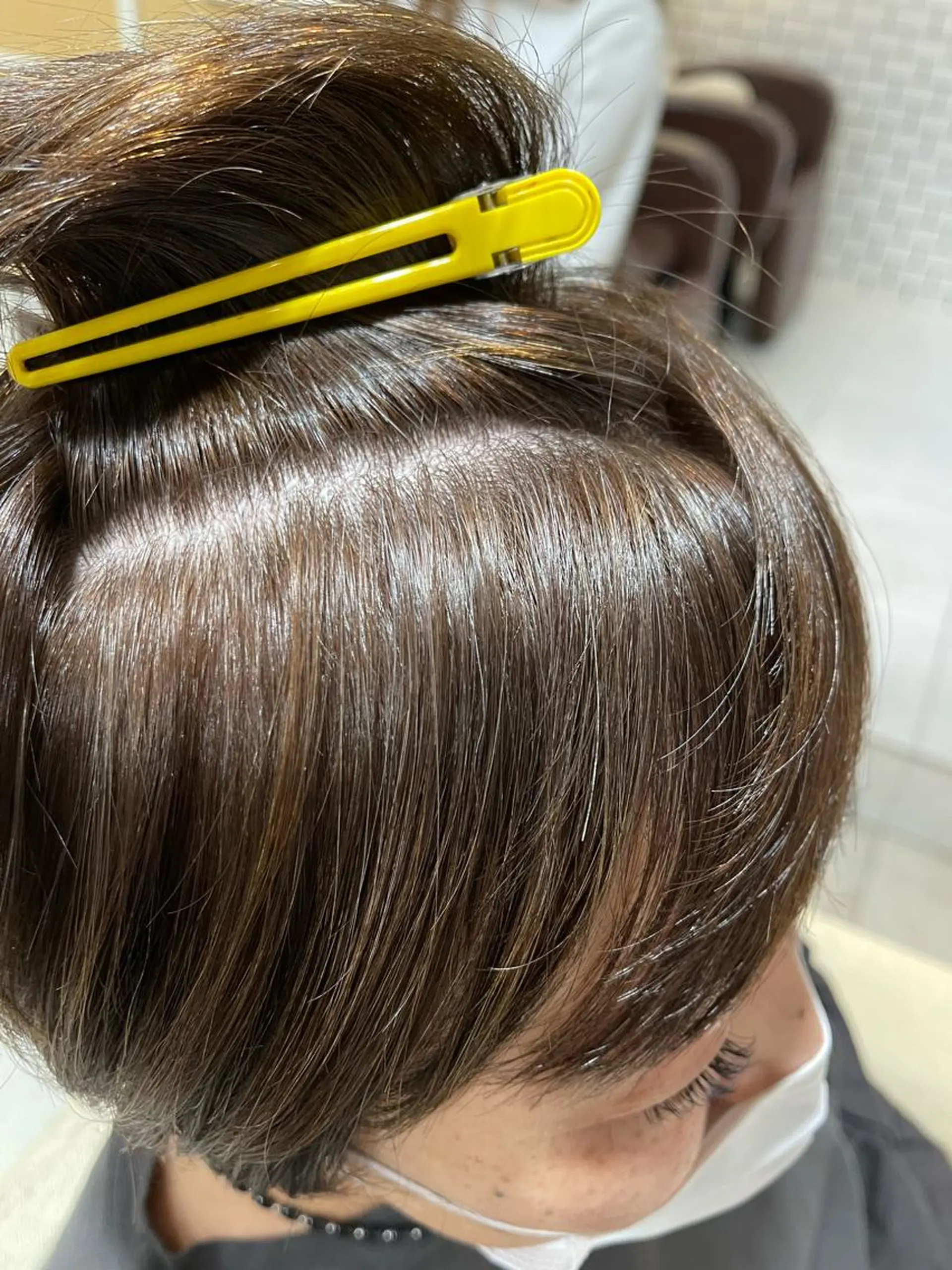 ショート ハイライト 馬場智哉 白髪ぼかしハイライトのヘアスタイル