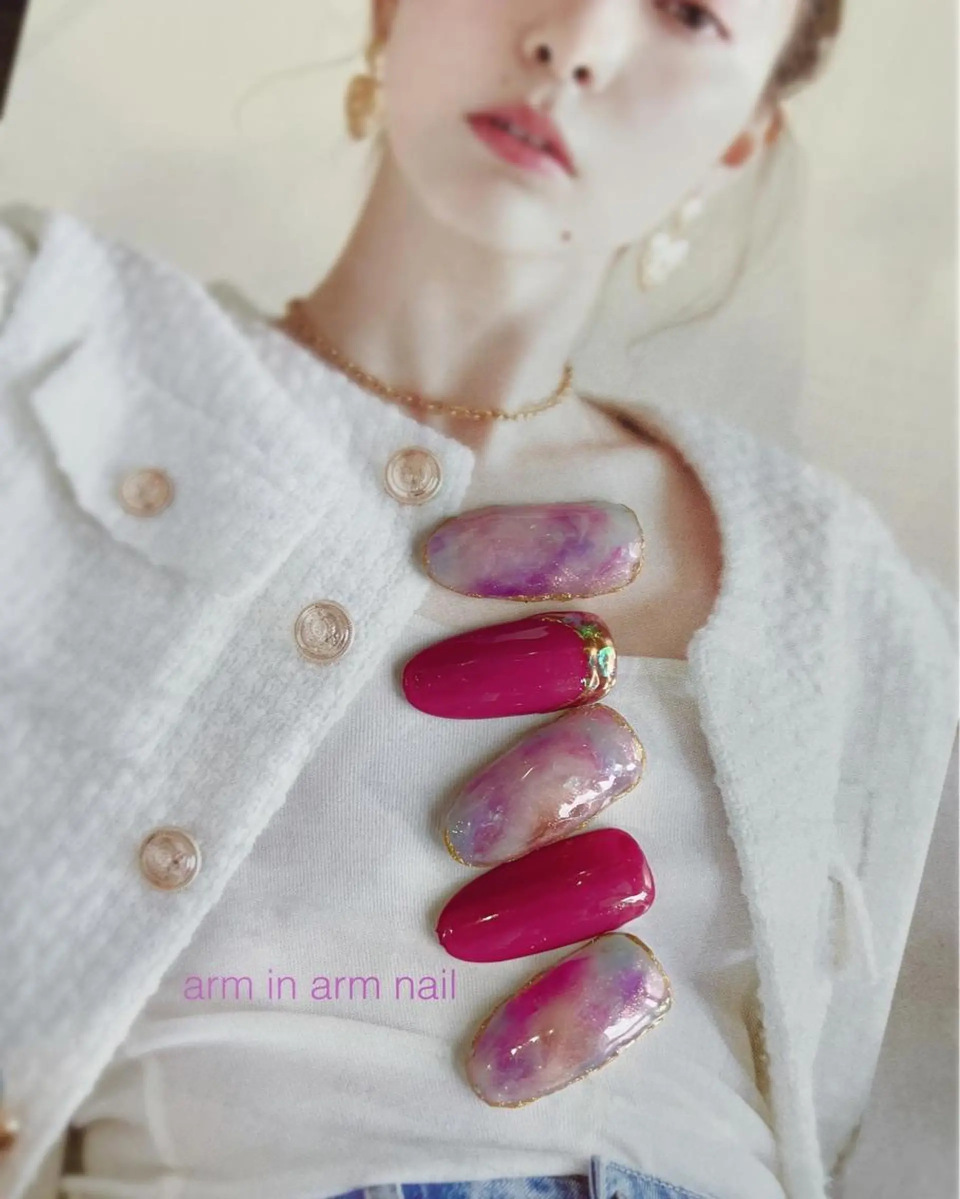 ネイル arm in arm ︎✿Yamamotoのマツエク・マツパデザイン