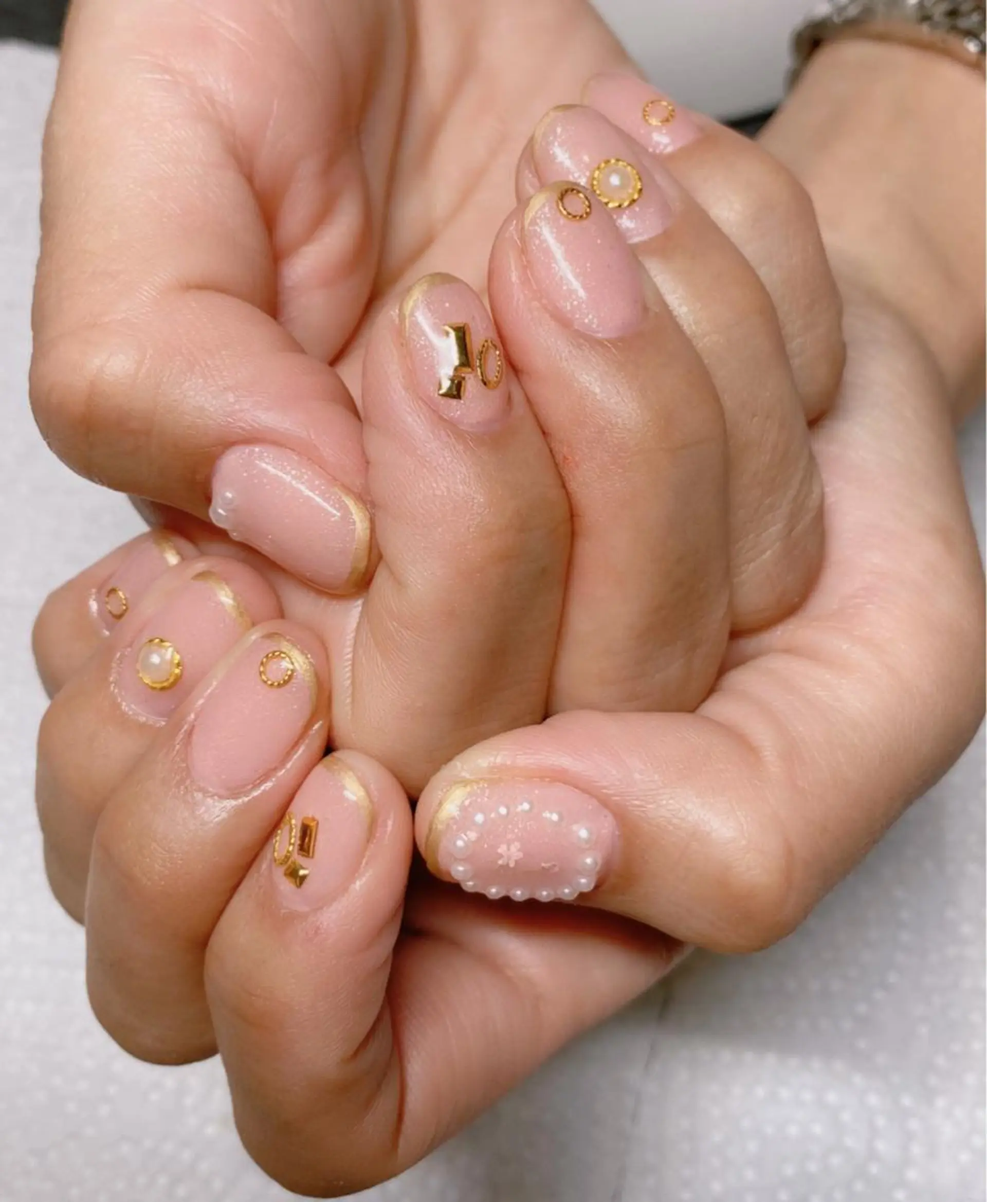 ネイル ラメ(グリッター) ピンク ハンドネイル ハンドケア u sのネイルデザイン