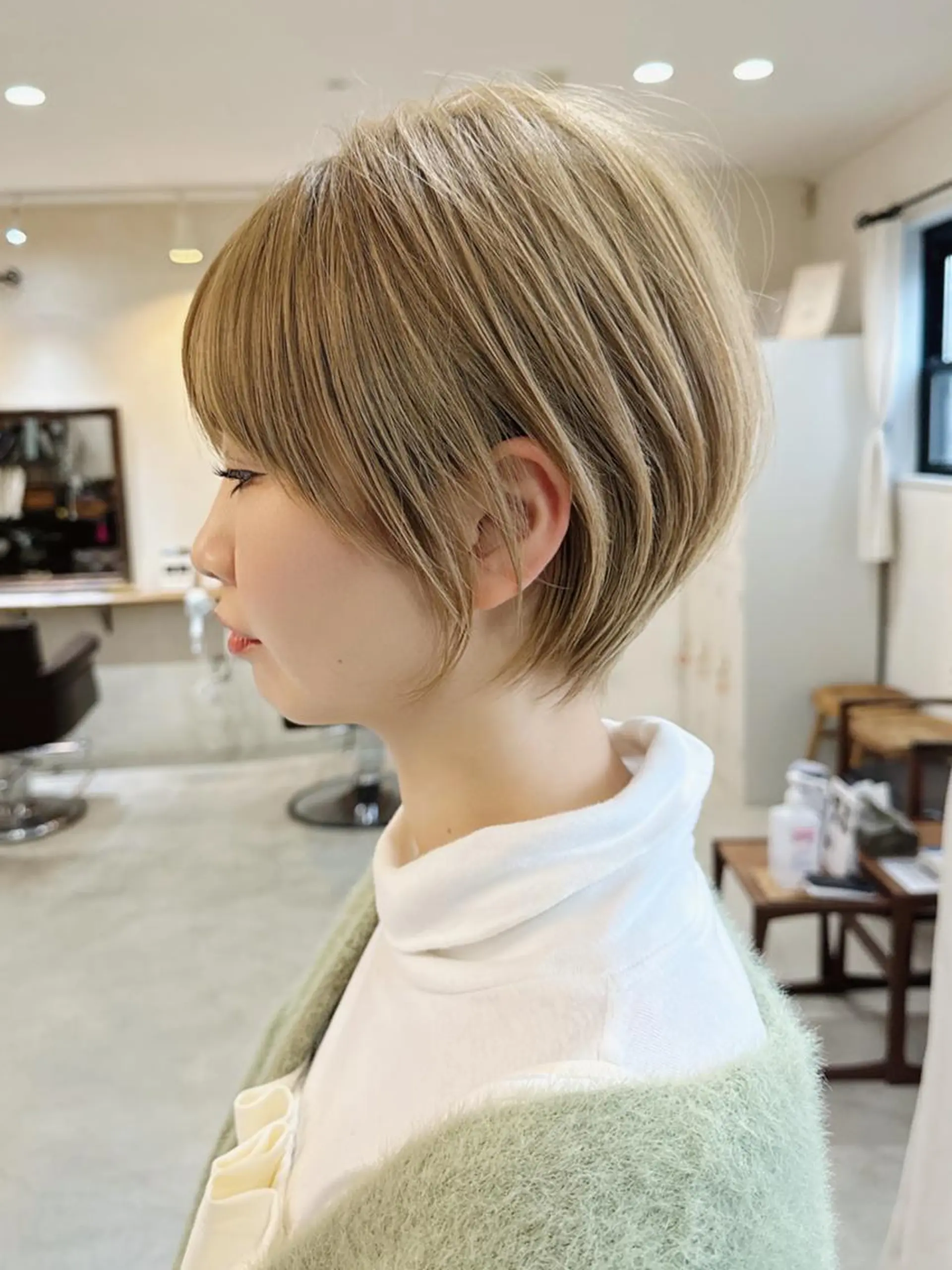 カラー ショート カット ヘアカラー トリートメント ショート/髪質改善 縮毛矯正/岩元のヘアスタイル