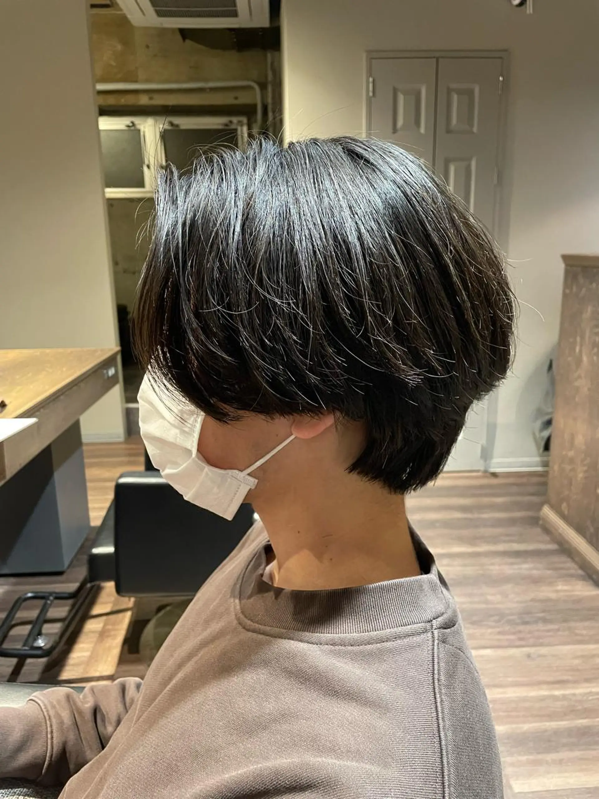 ミディアム パーマ 村上 翔平のヘアスタイル