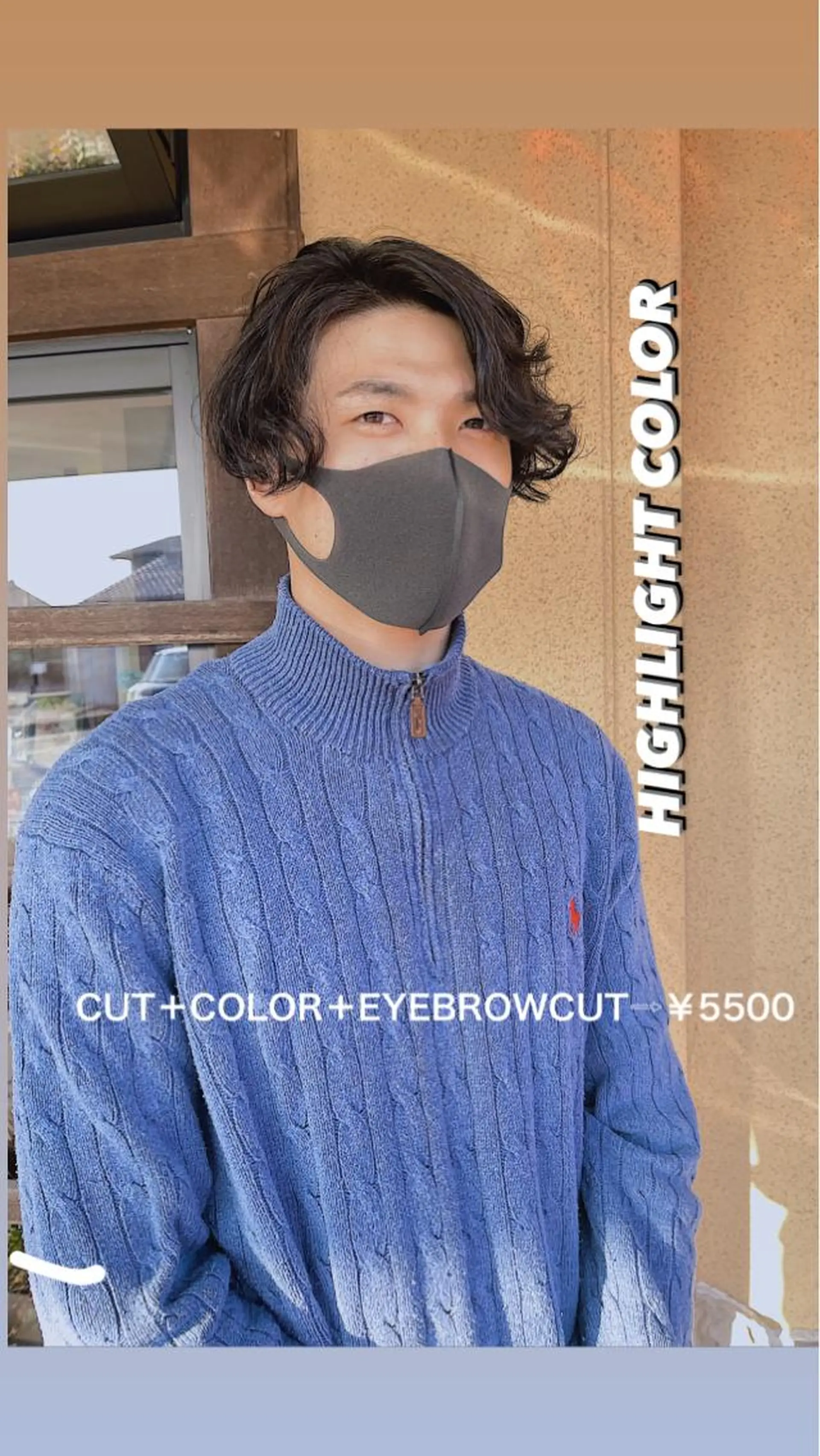 メンズ メンズハイライト マッシュ メンズパーマ ヘアニュース所属・ヘアーニュース 🌿NAMII🌿のヘアスタイル