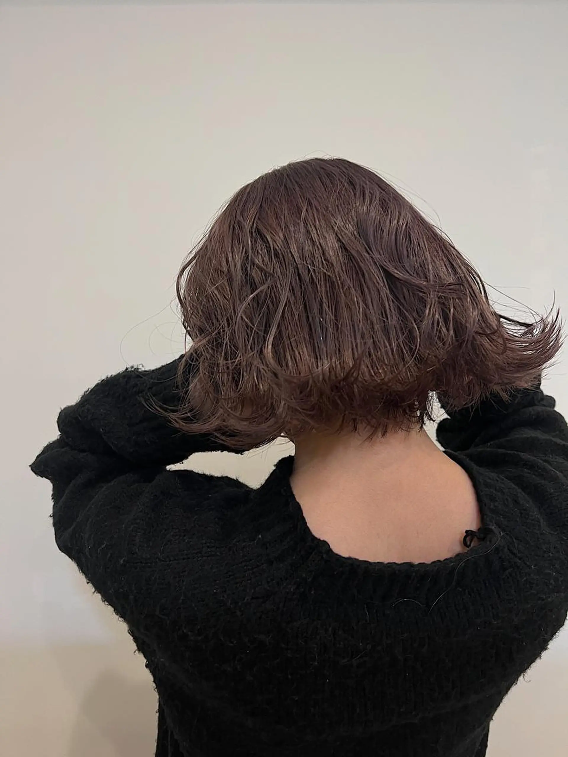 ミディアム カラー レイヤーカット ボブパーマNo.1のヘアスタイル