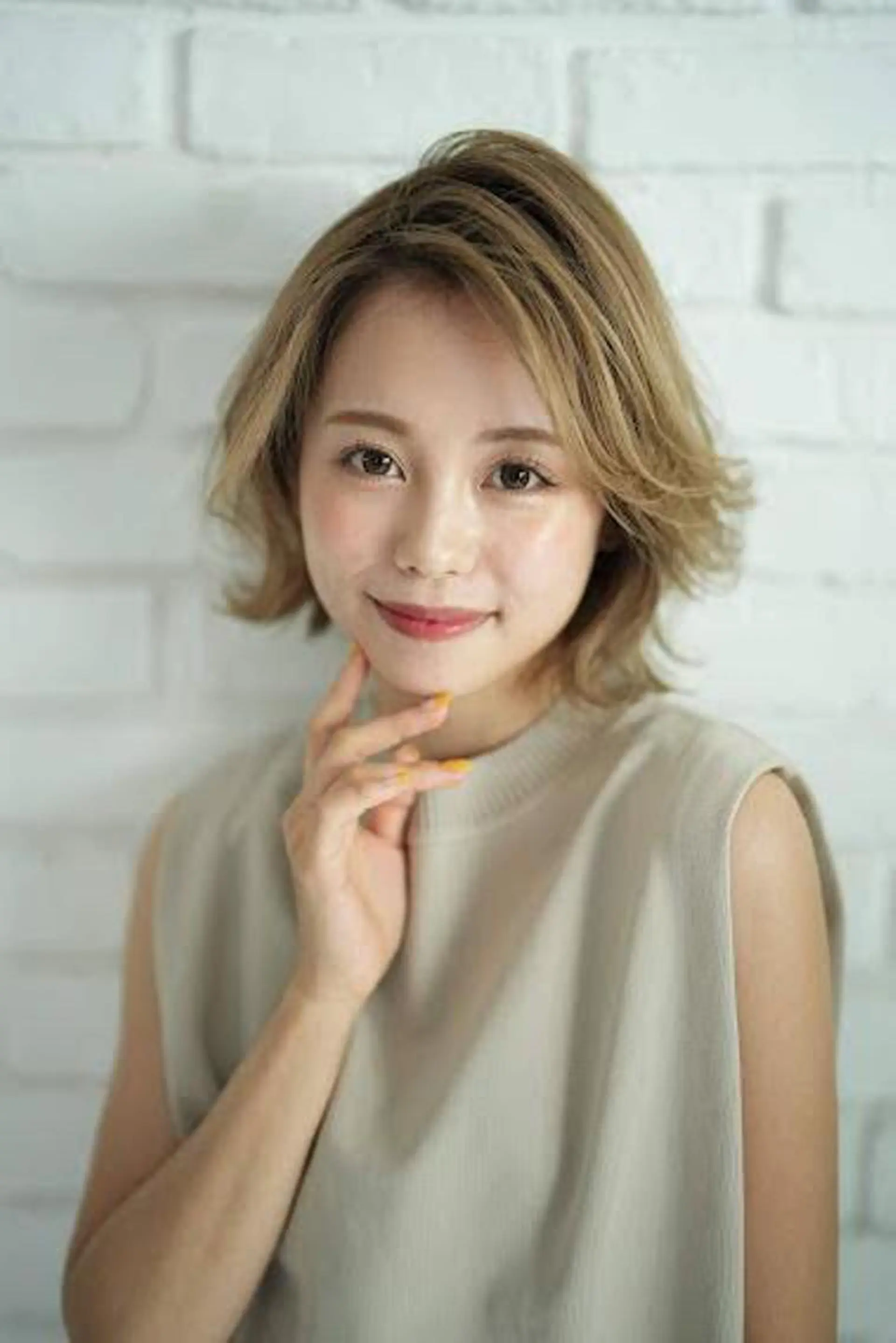 ミディアム カラー 上野湧太 髪質改善/艶カラーのヘアスタイル