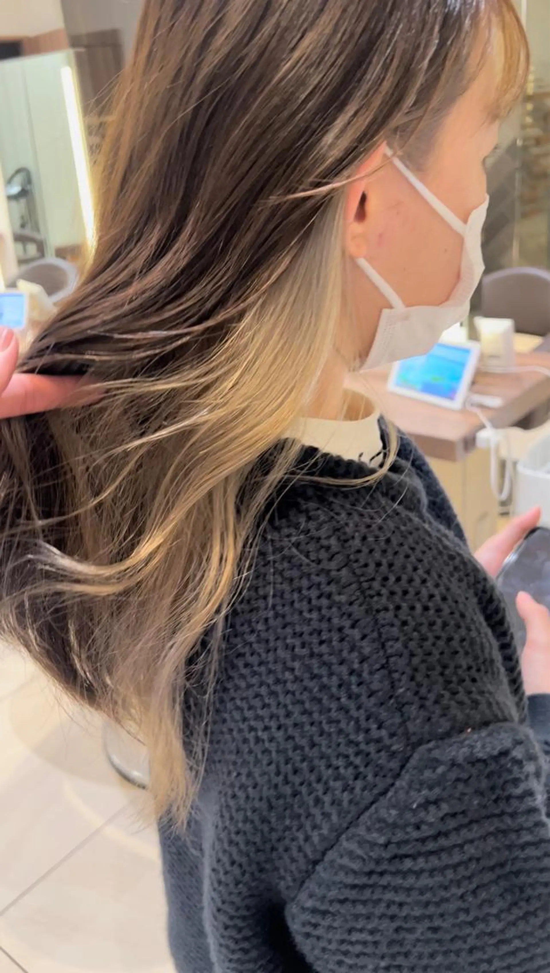 ロング ヘアカラー MIRACミラク所属・☀️ハイトーンボブ ☀️石川 海斗のヘアスタイル