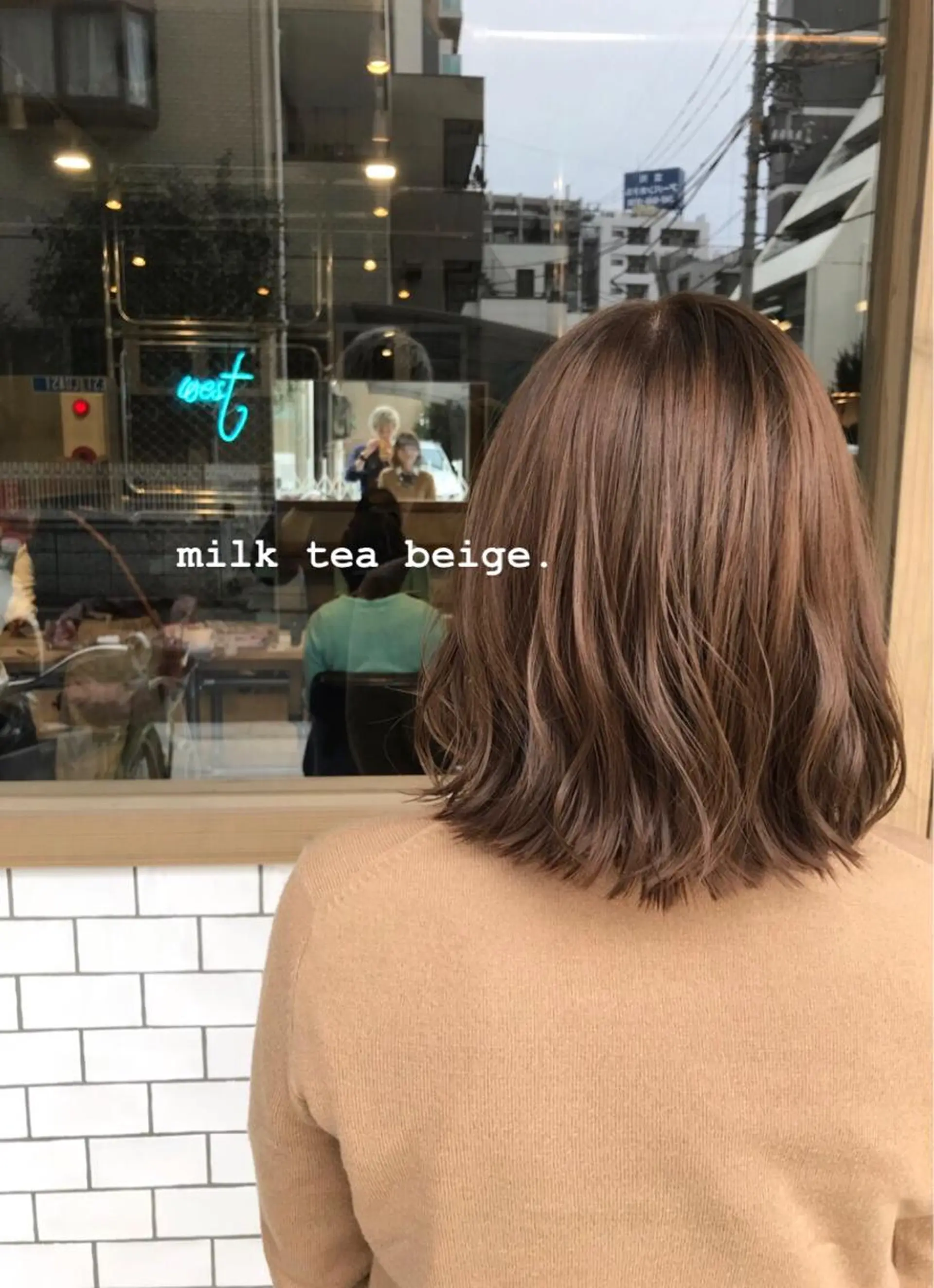 ショート カラー ベージュカラー ブリーチ ミルクティーベージュ ブリーチなしカラー 卒業式のヘアスタイル 竹嶌 健吾のヘアスタイル